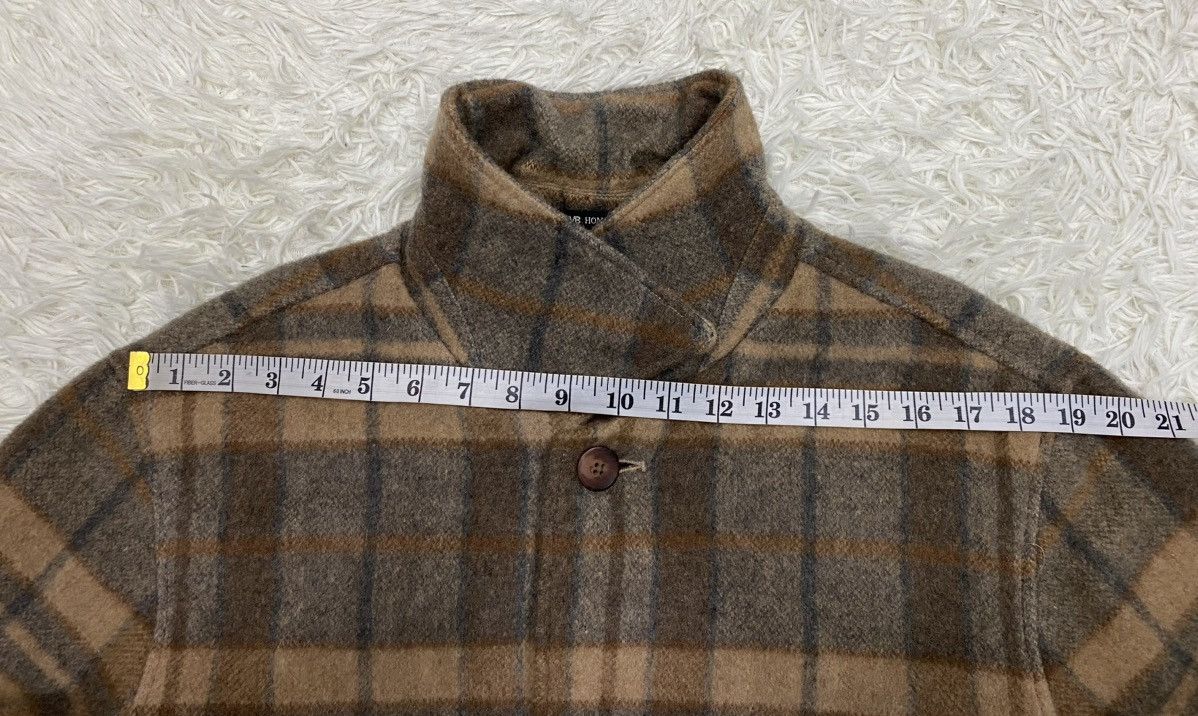 Japanese Brand MB Homme Image Wool Blend Quilted Lined Check Shacket Size US L / EU 52-54 / 3 - 13 Thumbnail