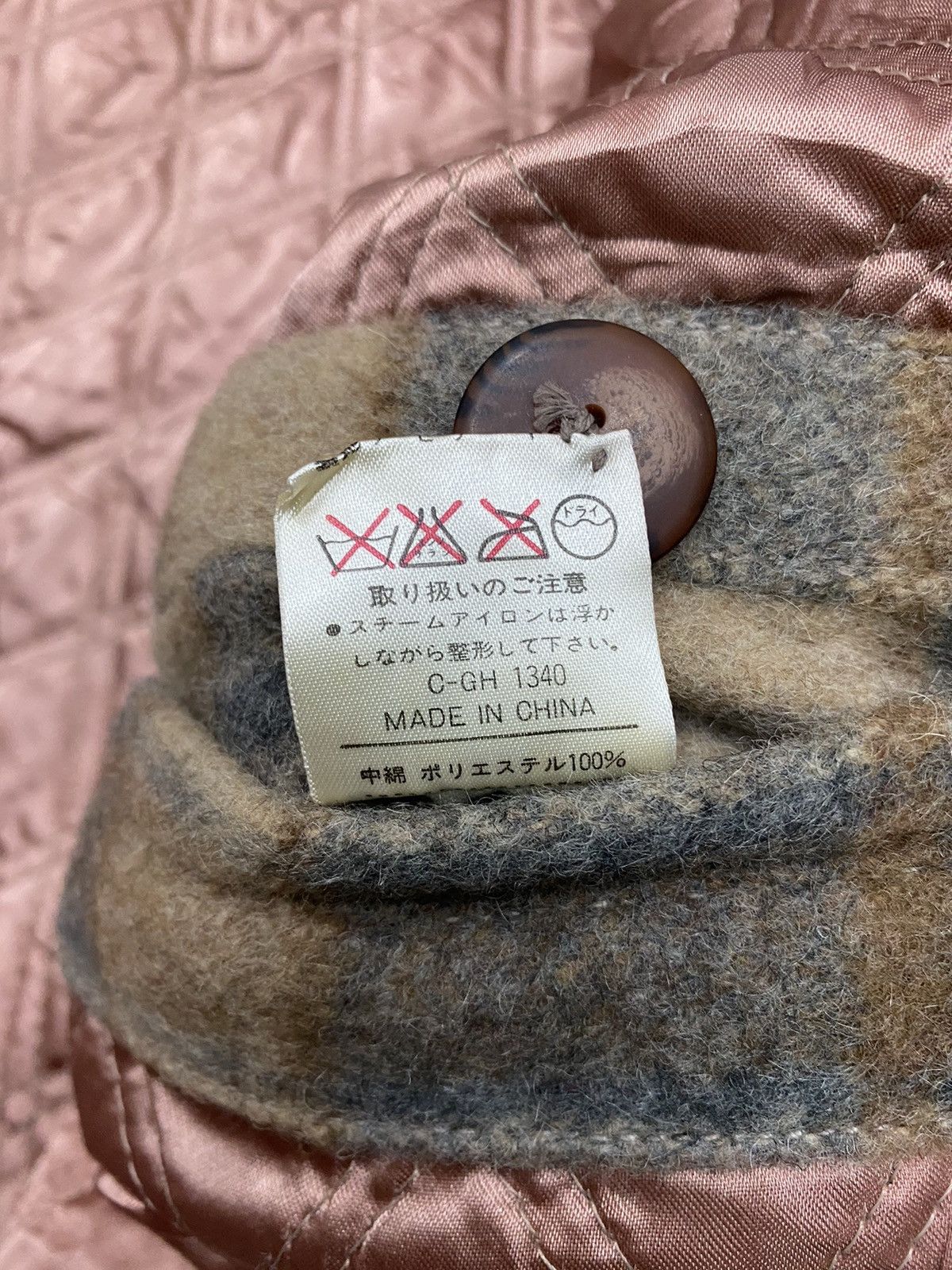 Japanese Brand MB Homme Image Wool Blend Quilted Lined Check Shacket Size US L / EU 52-54 / 3 - 11 Thumbnail