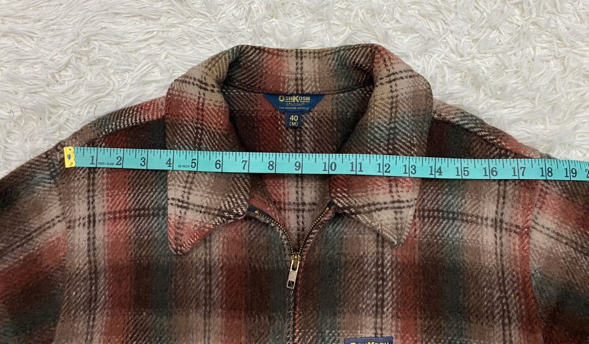 American Apparel OshKosh B'gosh Wool Blend Plaid Zipper Jacket Size US M / EU 48-50 / 2 - 15 Thumbnail