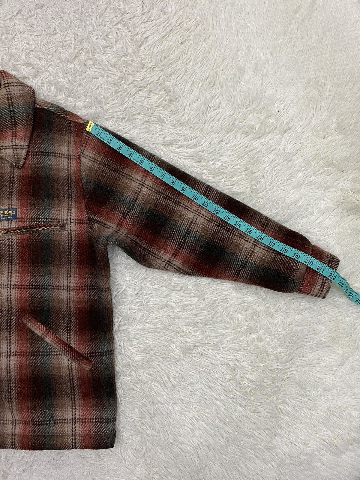 American Apparel OshKosh B'gosh Wool Blend Plaid Zipper Jacket Size US M / EU 48-50 / 2 - 16 Thumbnail