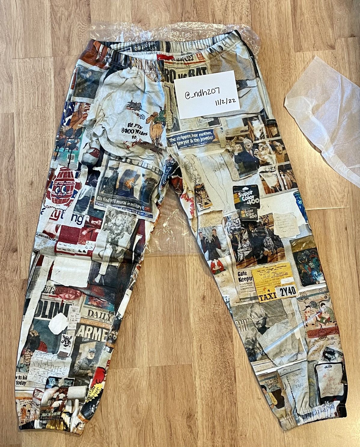 Supreme supreme dash's wall sweatpants (size s) | Grailed