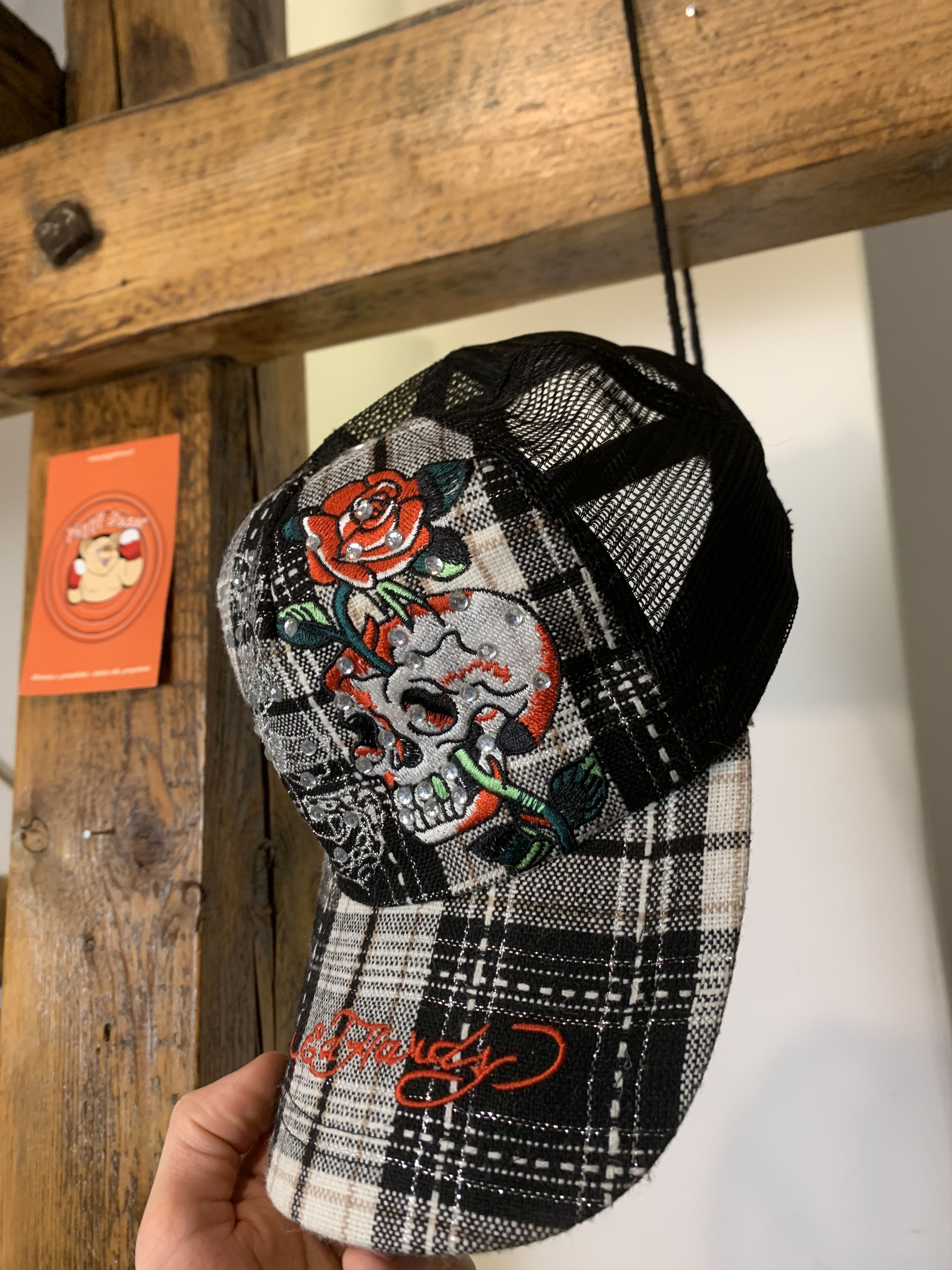 Christian Audigier × Ed Hardy Christian Audigier Skull Rose Hat Size ONE SIZE - 3 Thumbnail