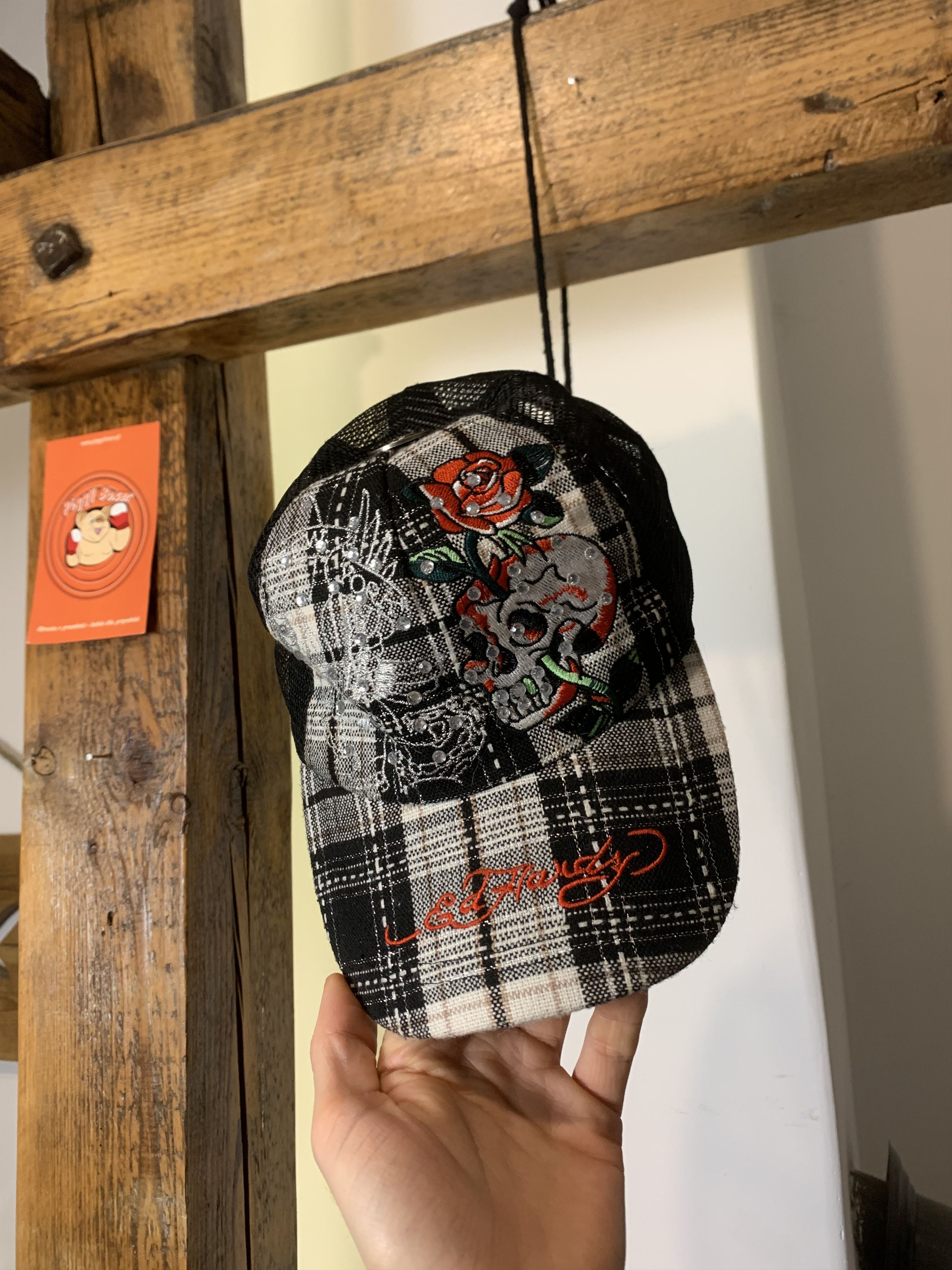 Christian Audigier × Ed Hardy Christian Audigier Skull Rose Hat Size ONE SIZE - 1 Thumbnail