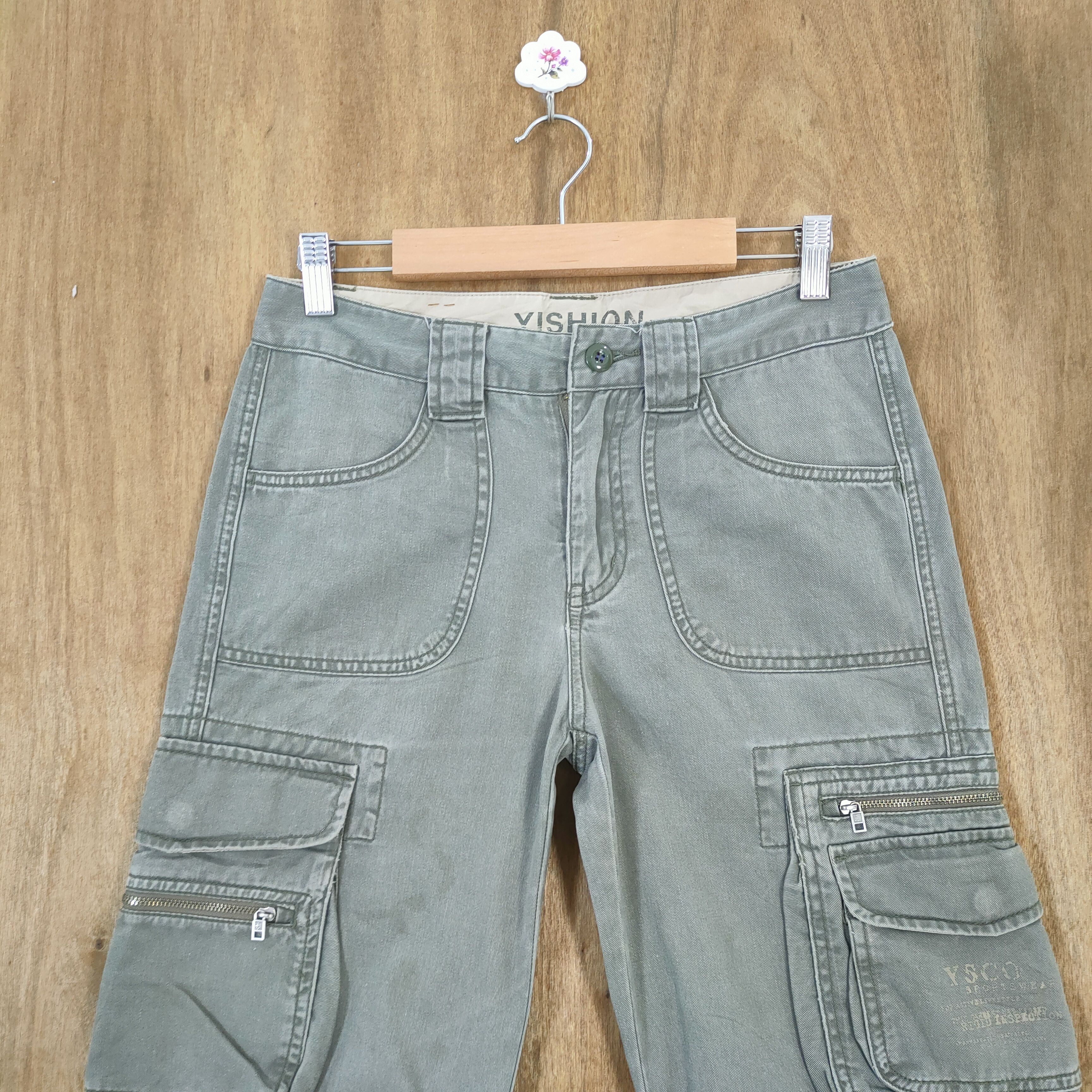Japanese Brand VINTAGE 10 POCKET YISHION CARGO PANTS Size US 28 / EU 44 - 2 Thumbnail