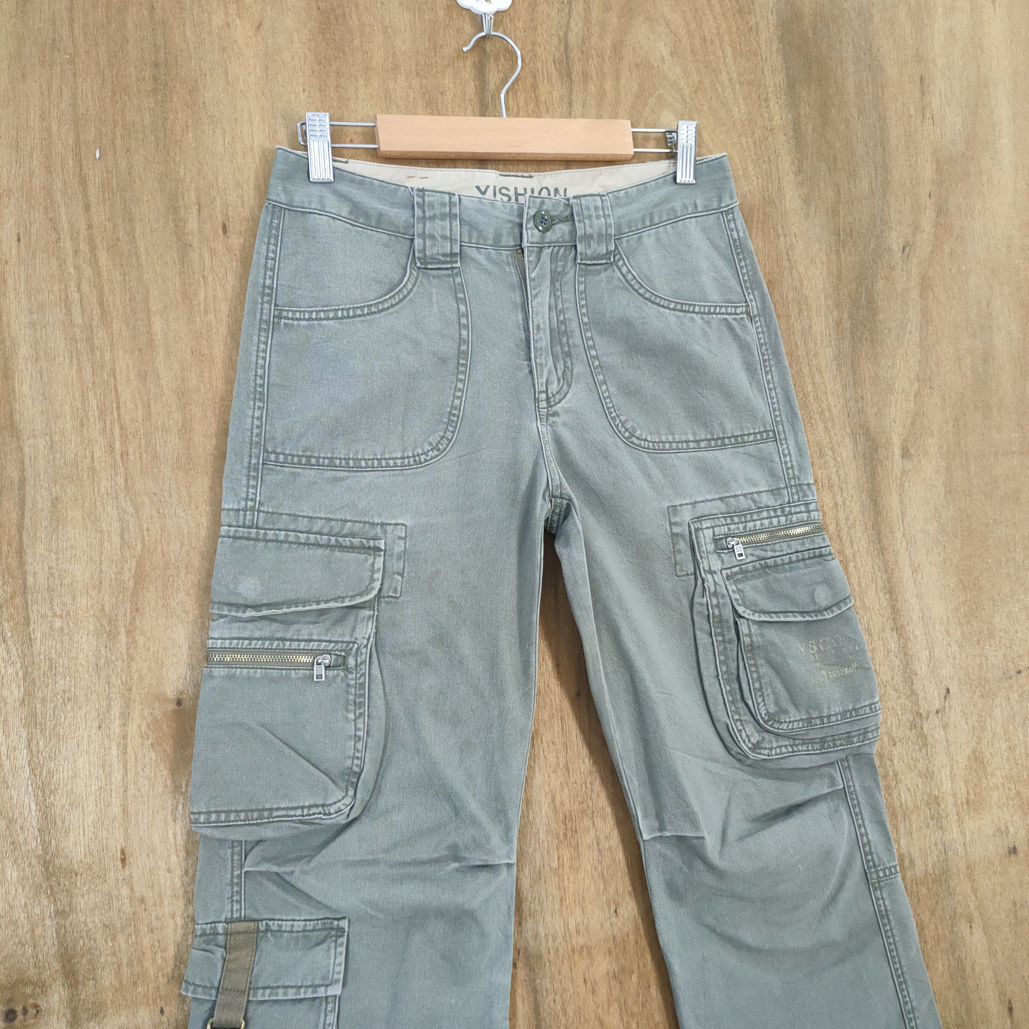 Japanese Brand VINTAGE 10 POCKET YISHION CARGO PANTS Size US 28 / EU 44 - 4 Thumbnail