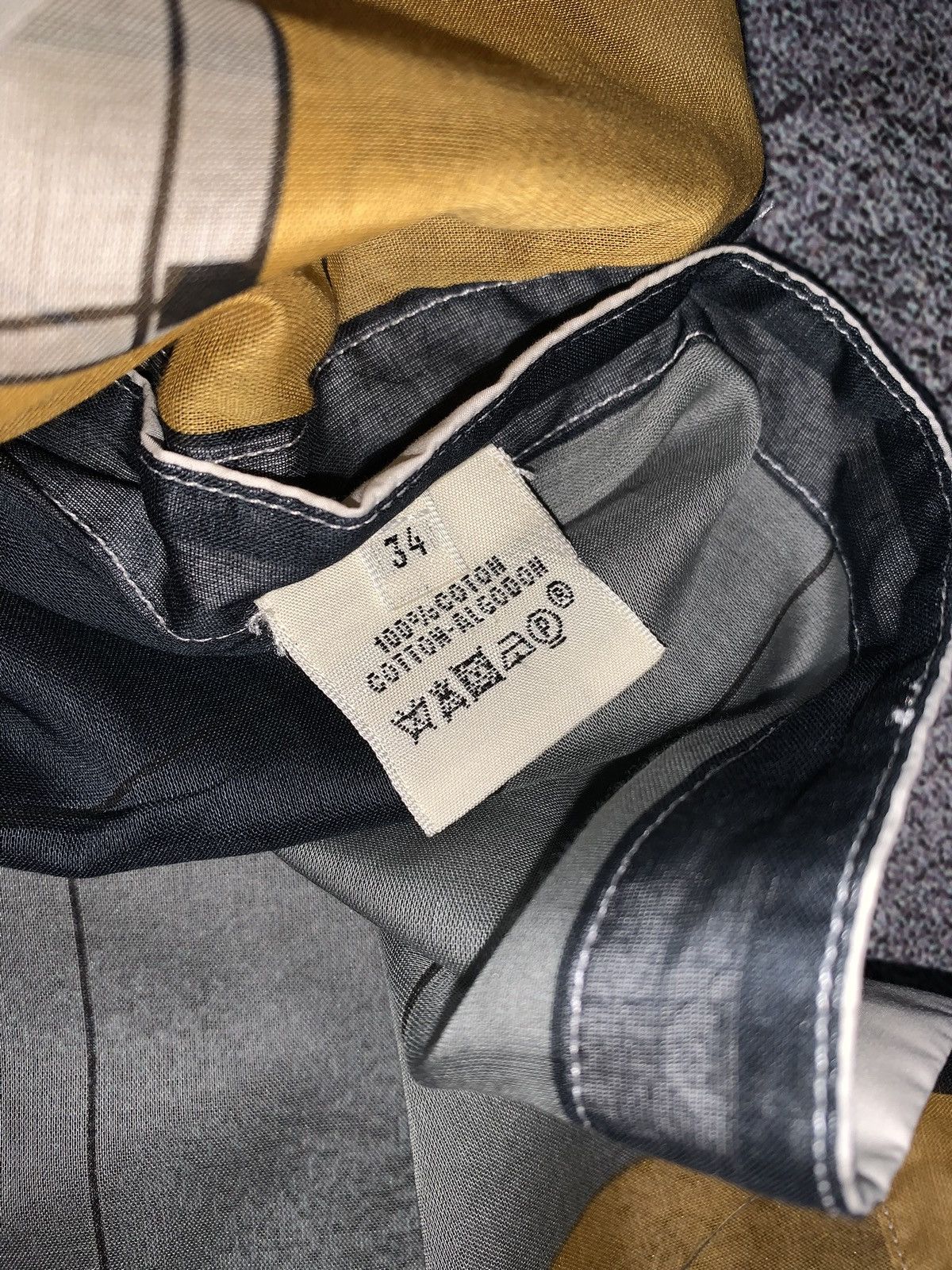 Hermes by Martin Margiela 34 multicolour dress shirt tunic