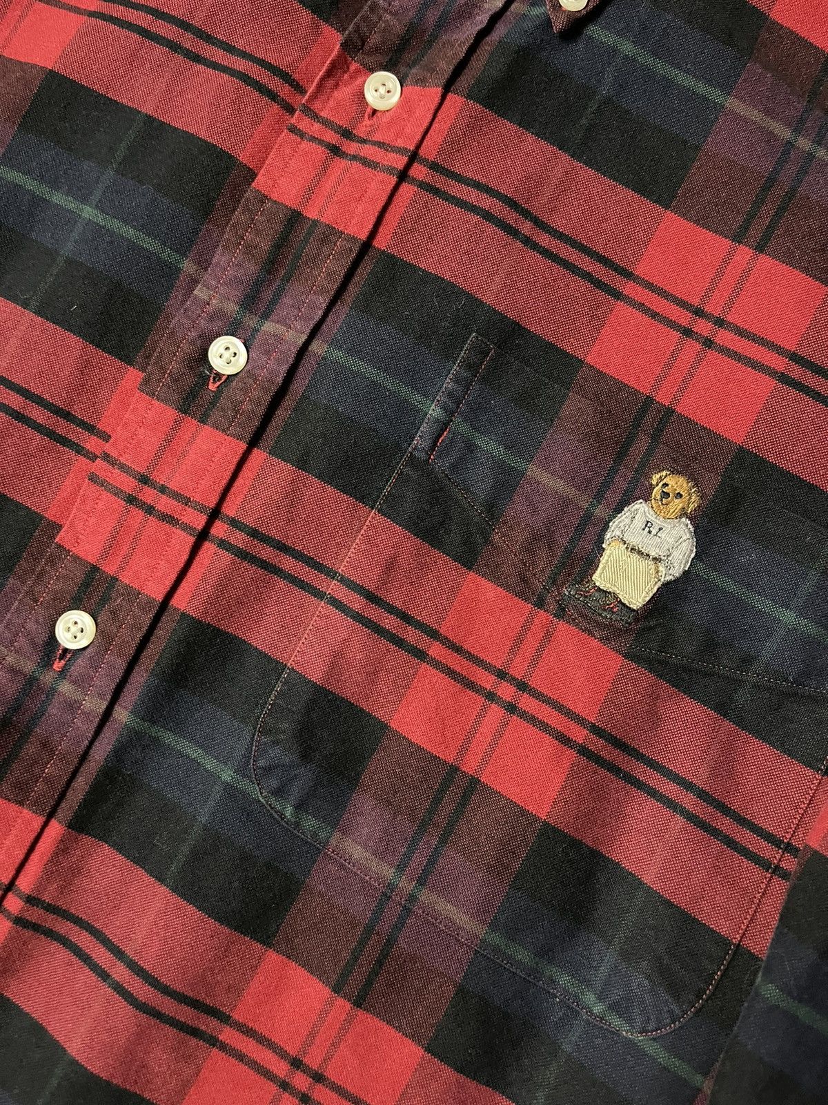 Flannel × Polo Ralph Lauren × Vintage Polo Bear Ralph Lauren vintage 90s tartan flannel shirt Size US M / EU 48-50 / 2 - 2 Thumbnail