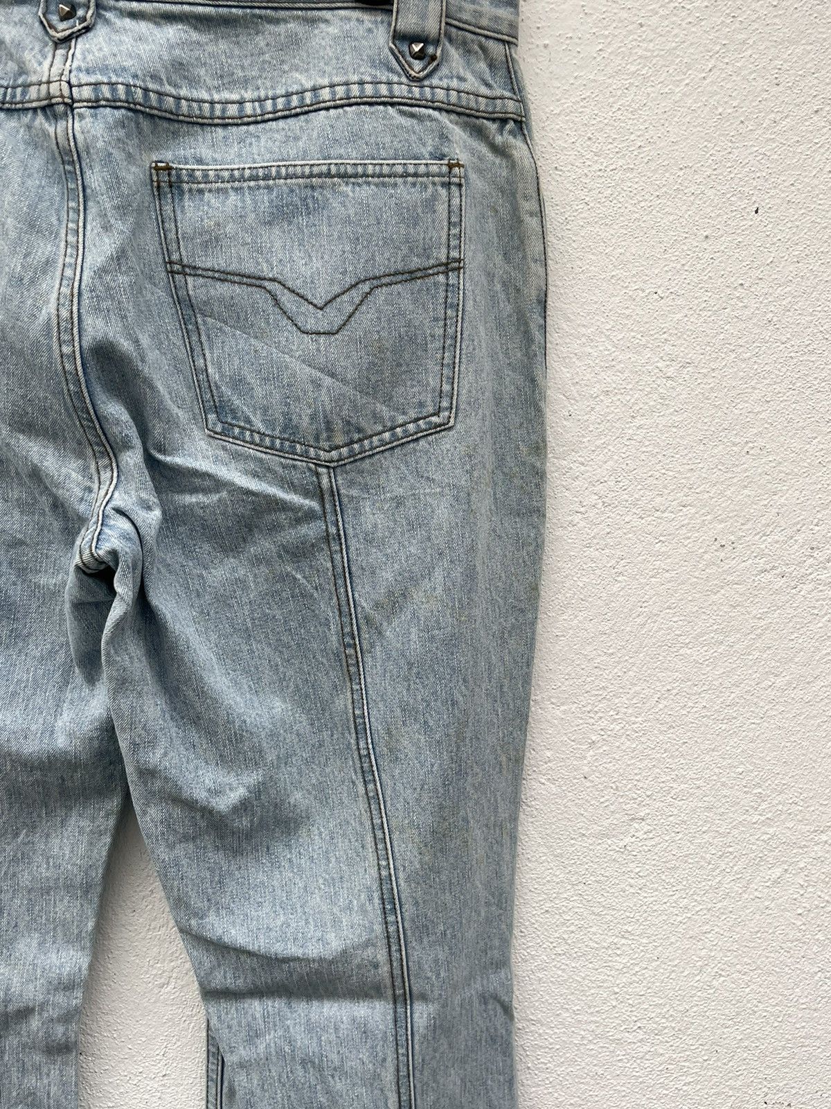 Harley Davidson × Vintage Vintage Harley Davidson Flare Jeans Size US 34 / EU 50 - 11 Thumbnail
