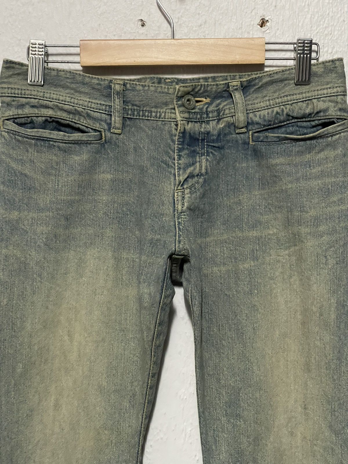 Japanese Brand × Vintage Vintage Thrashed Marginal Glamour Jeans Bootcut For Women Size 28" / US 6 / IT 42 - 2 Thumbnail