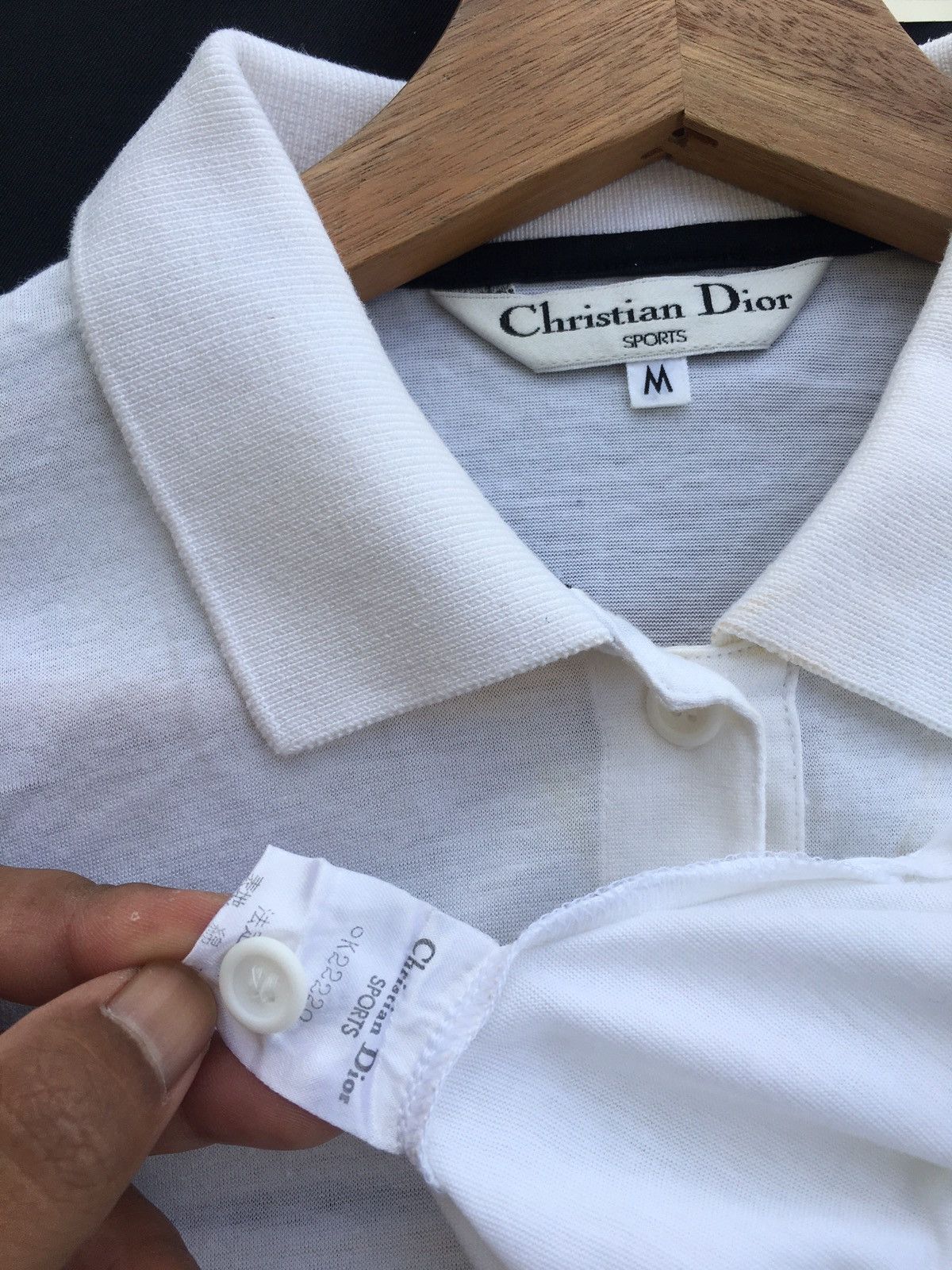Christian Dior Monsieur Rare Vintage Christian Dior Sports Spellout Polo Shirt Size US M / EU 48-50 / 2 - 11 Thumbnail