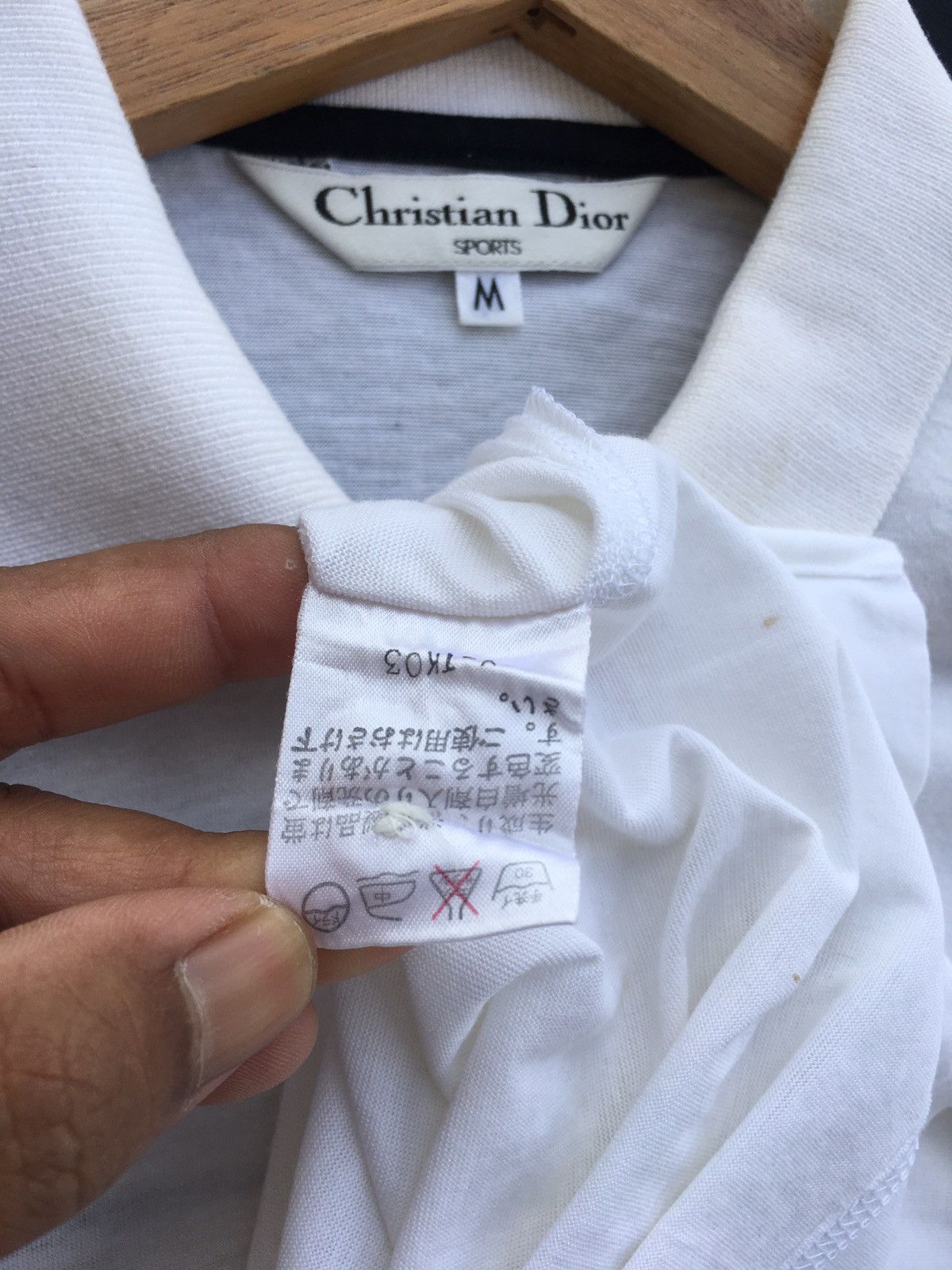 Christian Dior Monsieur Rare Vintage Christian Dior Sports Spellout Polo Shirt Size US M / EU 48-50 / 2 - 13 Thumbnail