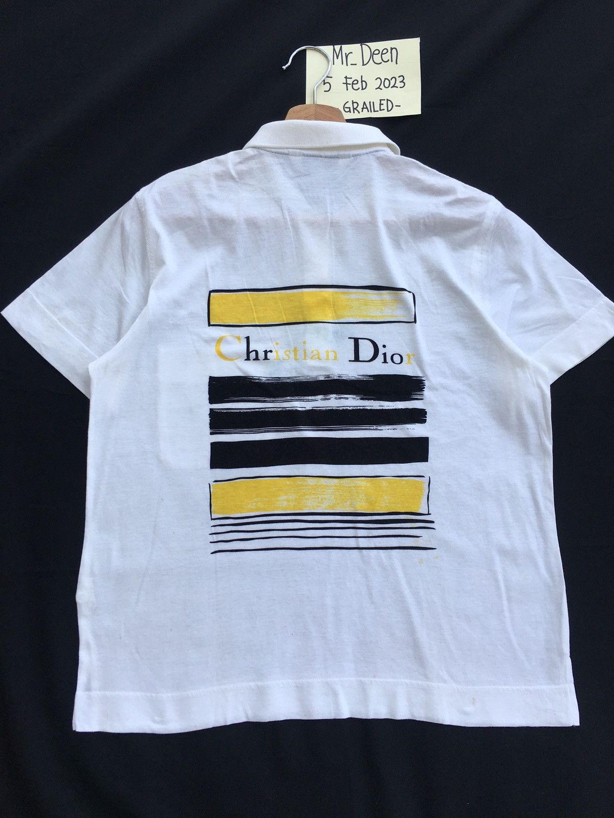 Christian Dior Monsieur Rare Vintage Christian Dior Sports Spellout Polo Shirt Size US M / EU 48-50 / 2 - 5 Thumbnail