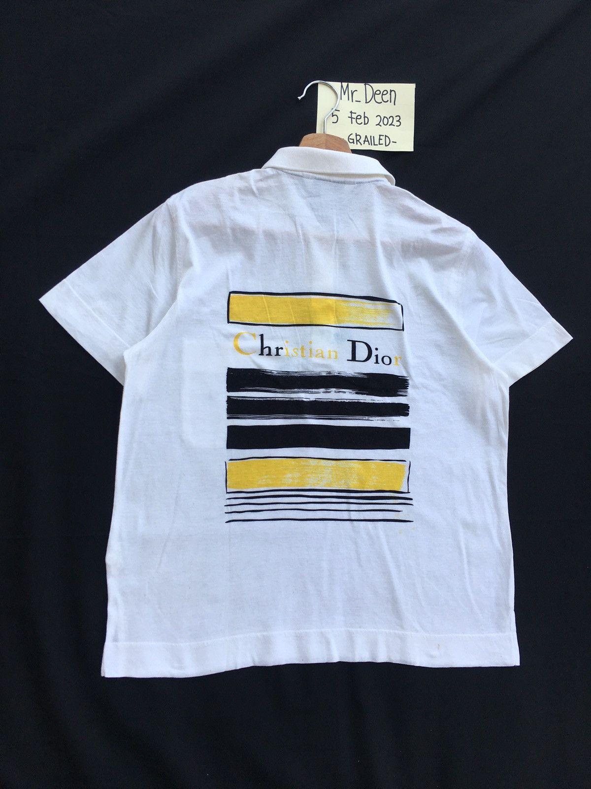 Christian Dior Monsieur Rare Vintage Christian Dior Sports Spellout Polo Shirt Size US M / EU 48-50 / 2 - 3 Thumbnail