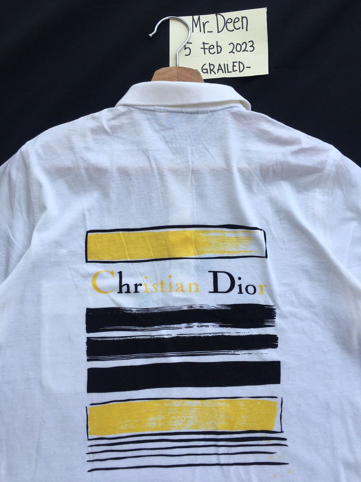 Christian Dior Monsieur Rare Vintage Christian Dior Sports Spellout Polo Shirt Size US M / EU 48-50 / 2 - 1 Thumbnail
