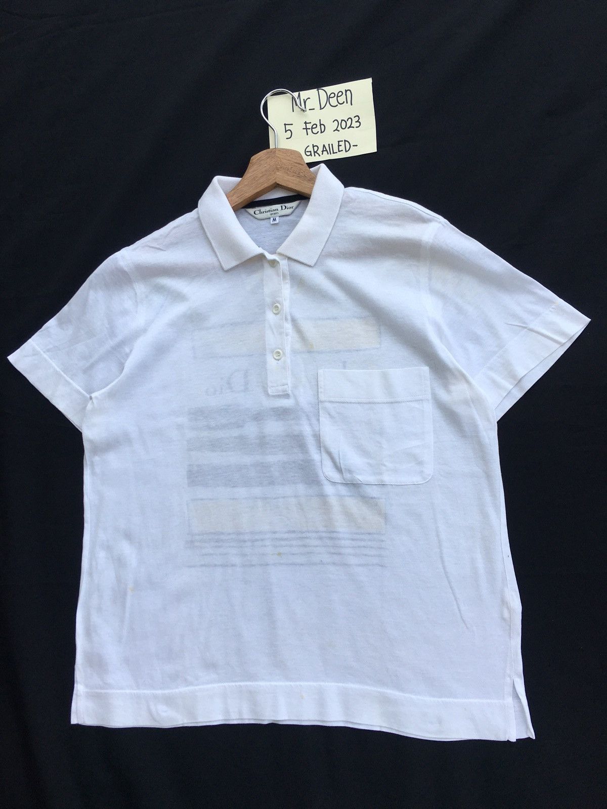 Christian Dior Monsieur Rare Vintage Christian Dior Sports Spellout Polo Shirt Size US M / EU 48-50 / 2 - 8 Thumbnail