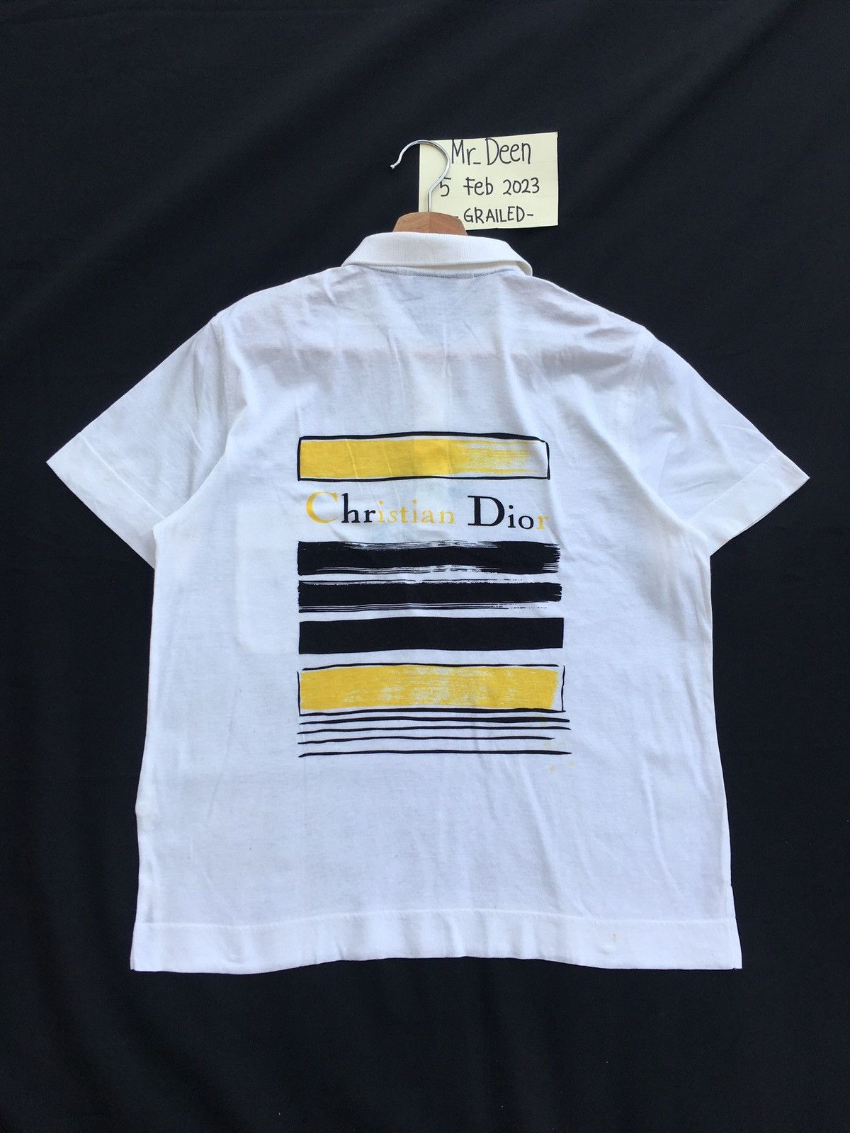 Christian Dior Monsieur Rare Vintage Christian Dior Sports Spellout Polo Shirt Size US M / EU 48-50 / 2 - 2 Thumbnail