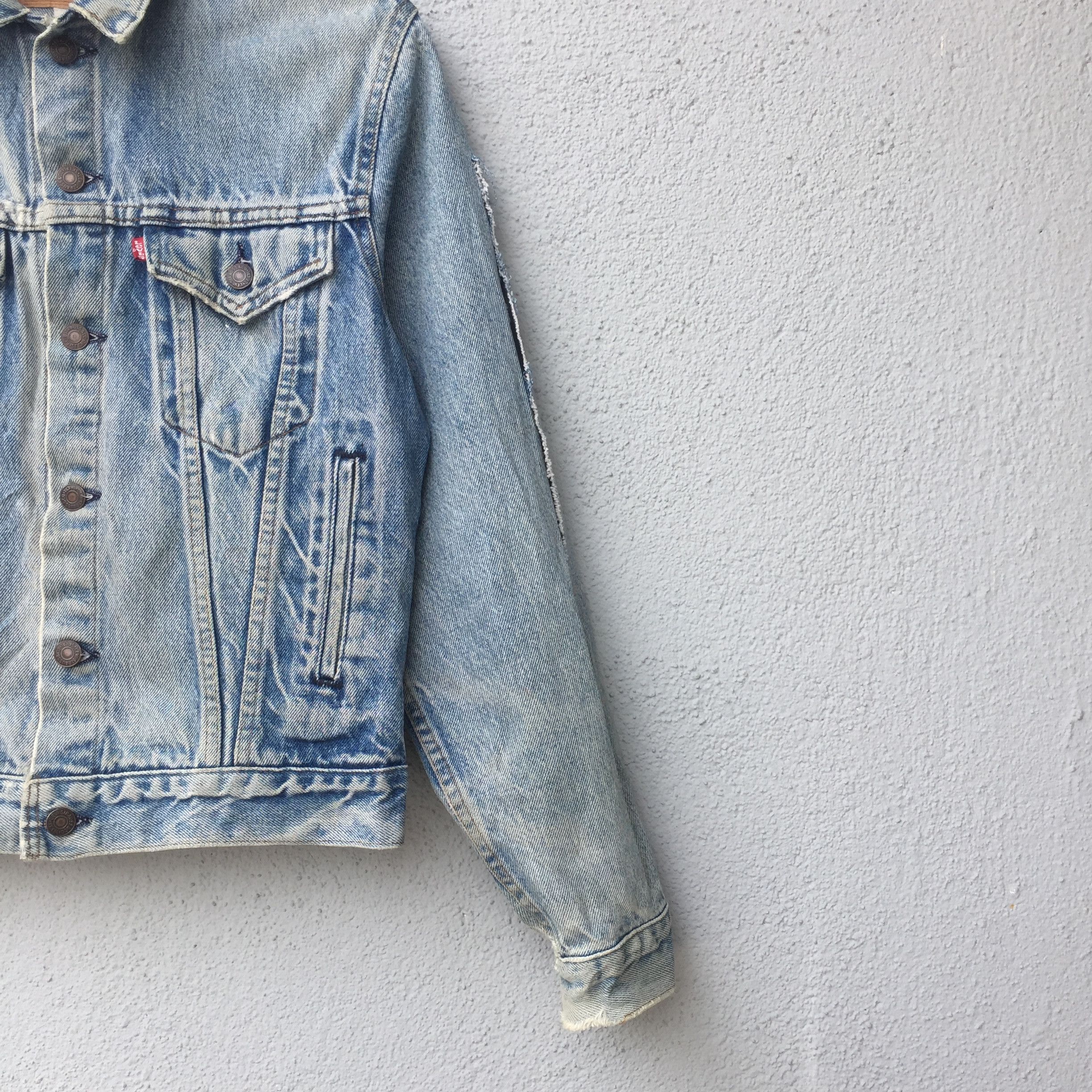 Levi's Vintage Levi's Grunge Blue Wash Trucker Denim Jacket Size US M / EU 48-50 / 2 - 5 Thumbnail