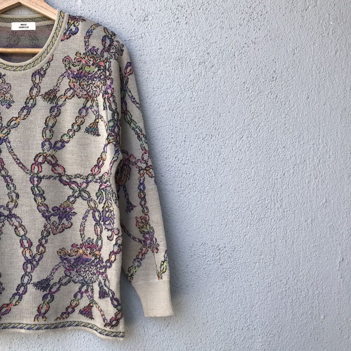 Aran Isles Knitwear STEALS💥Vintage Mode Doruille Chain Monogram Knitwear Size US M / EU 48-50 / 2 - 5 Thumbnail