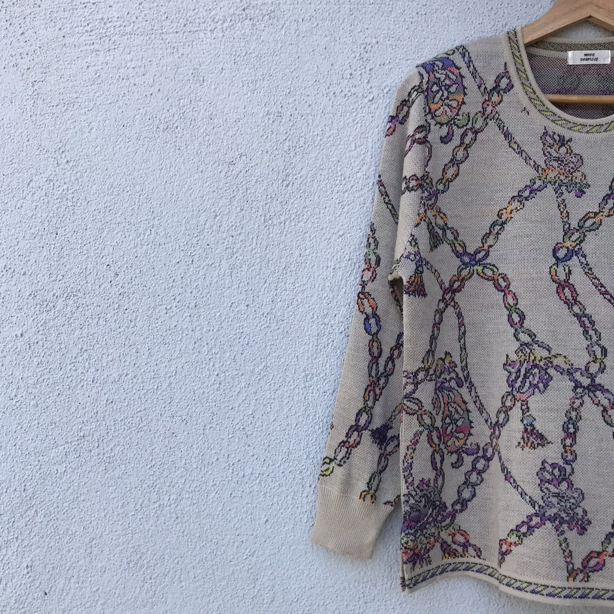 Aran Isles Knitwear STEALS💥Vintage Mode Doruille Chain Monogram Knitwear Size US M / EU 48-50 / 2 - 4 Thumbnail