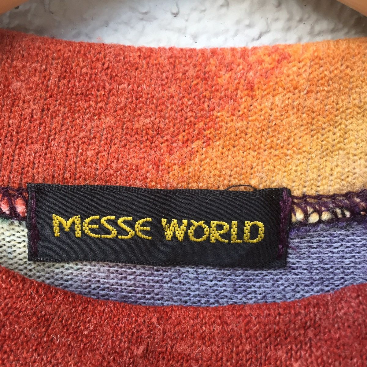 Japanese Brand Vintage Messe World Colourful Long Sleeve T-shirt Size US M / EU 48-50 / 2 - 7 Thumbnail