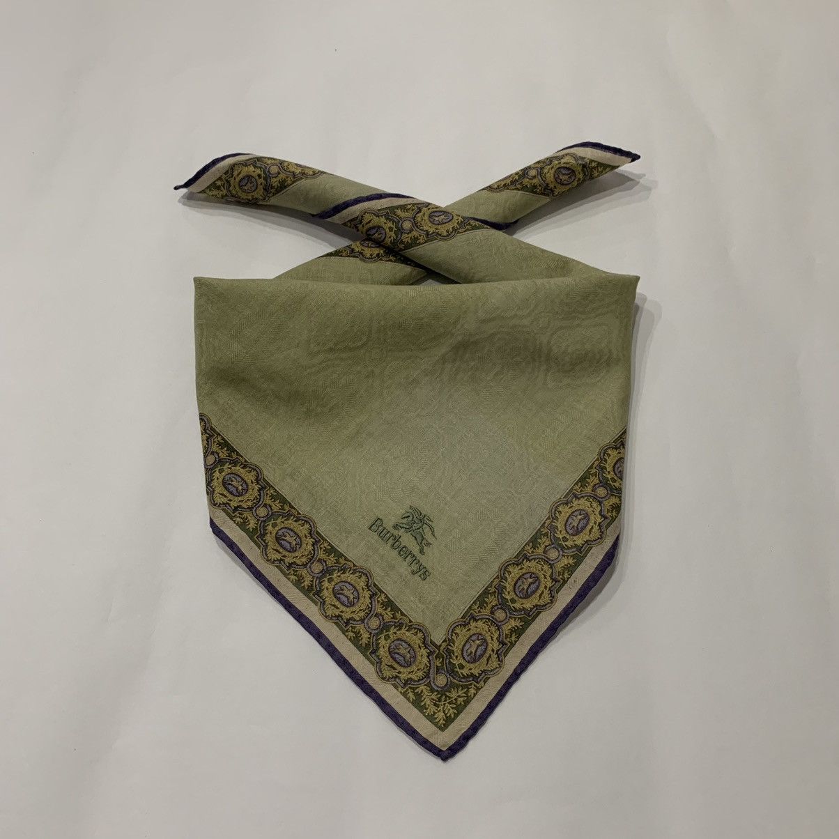 Burberry × Vintage BURBERRYS handkerchief bandana handky neckerchief small logo Size ONE SIZE - 1 Thumbnail