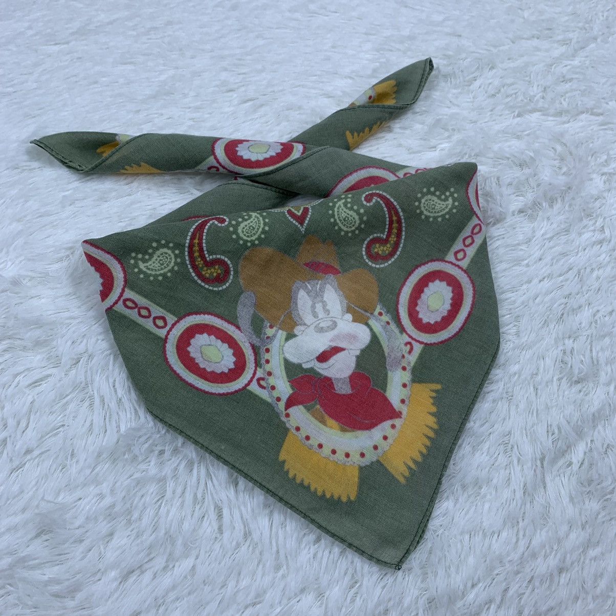 Disney × Mickey Mouse GOOFY bandana handkerchief handky paisley design Size ONE SIZE - 5 Thumbnail