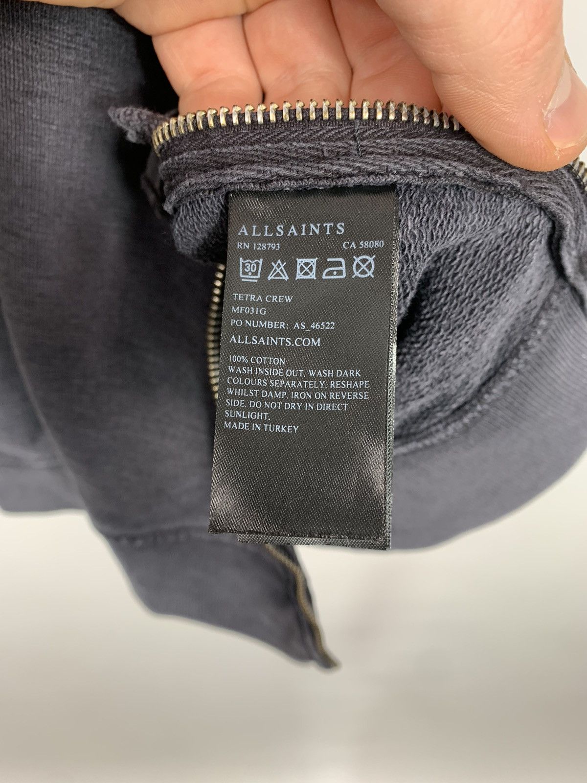 Allsaints Allsaints sweatshirt oversized gray Size M Size US M / EU 48-50 / 2 - 10 Thumbnail