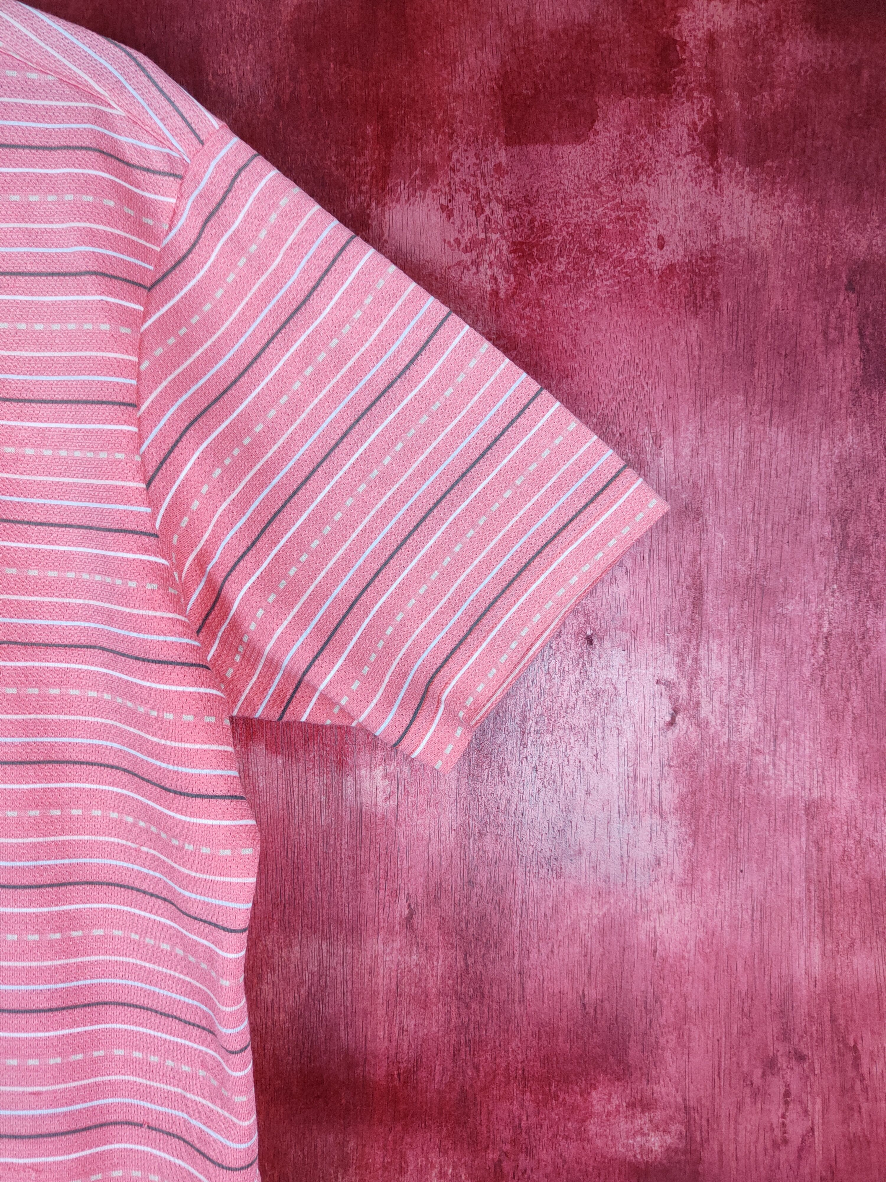 Vintage Munsingwear Peach Stripe Polos #S655 Size US L / EU 52-54 / 3 - 7 Thumbnail