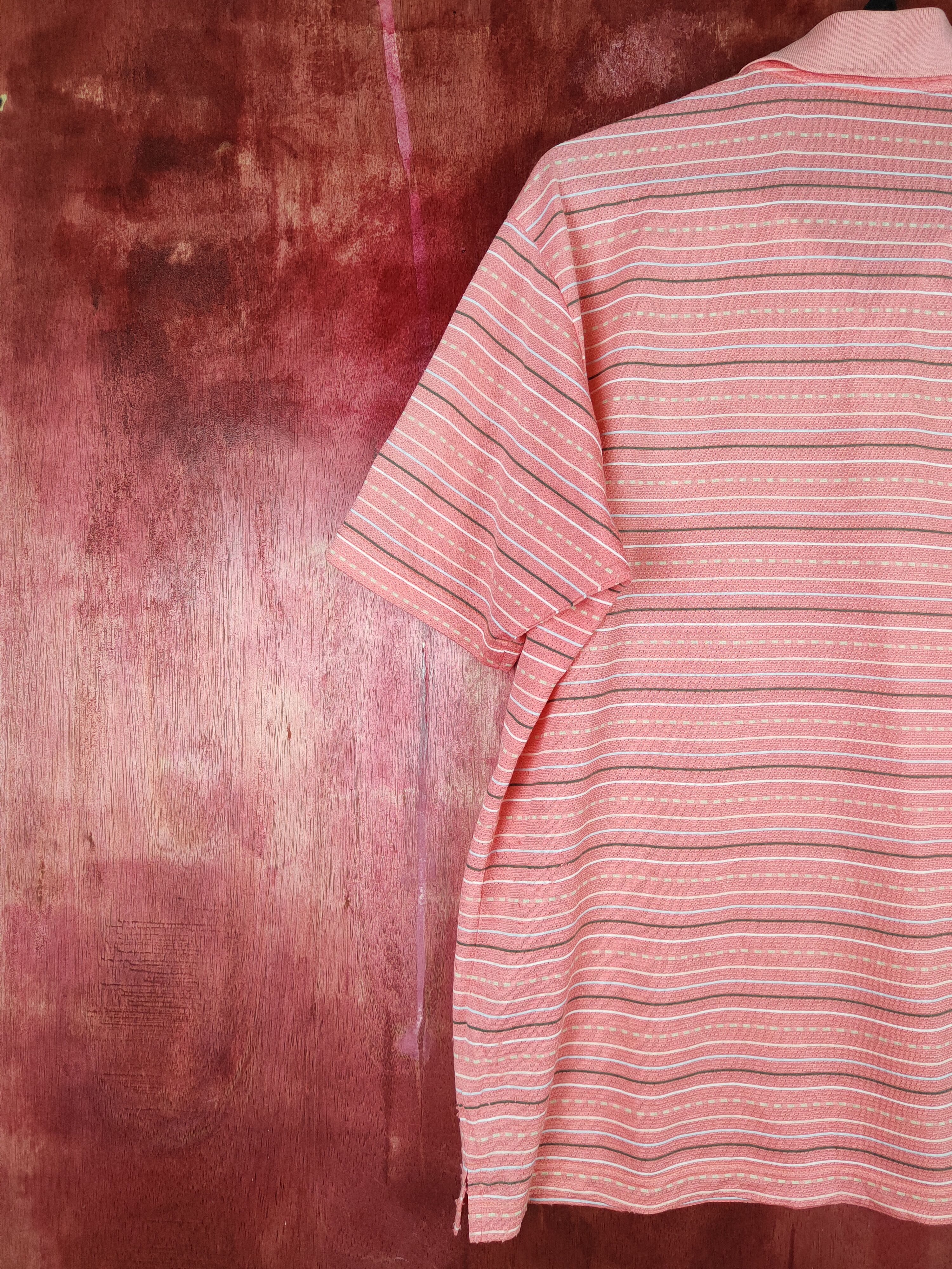 Vintage Munsingwear Peach Stripe Polos #S655 Size US L / EU 52-54 / 3 - 9 Thumbnail