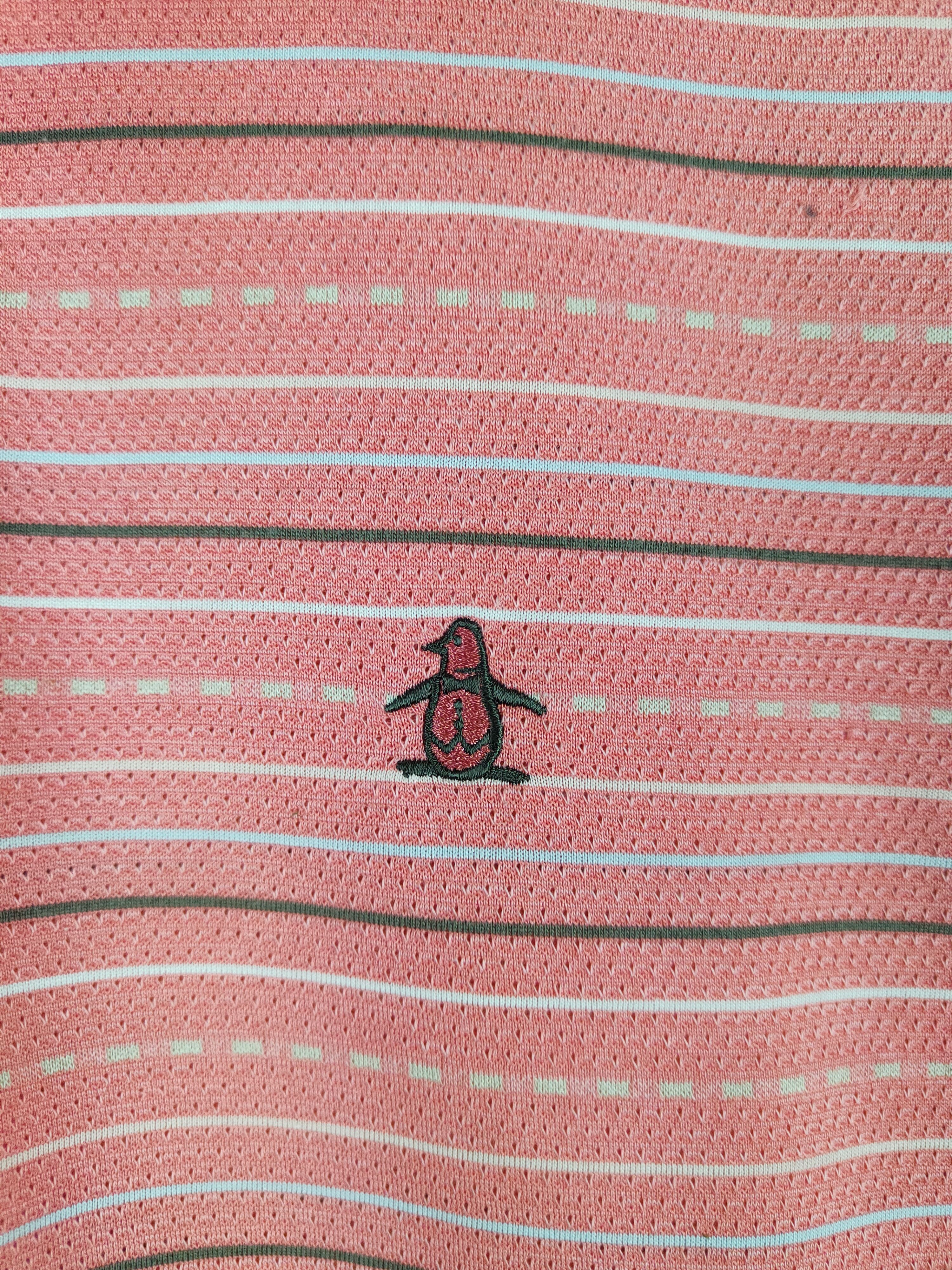 Vintage Munsingwear Peach Stripe Polos #S655 Size US L / EU 52-54 / 3 - 3 Thumbnail