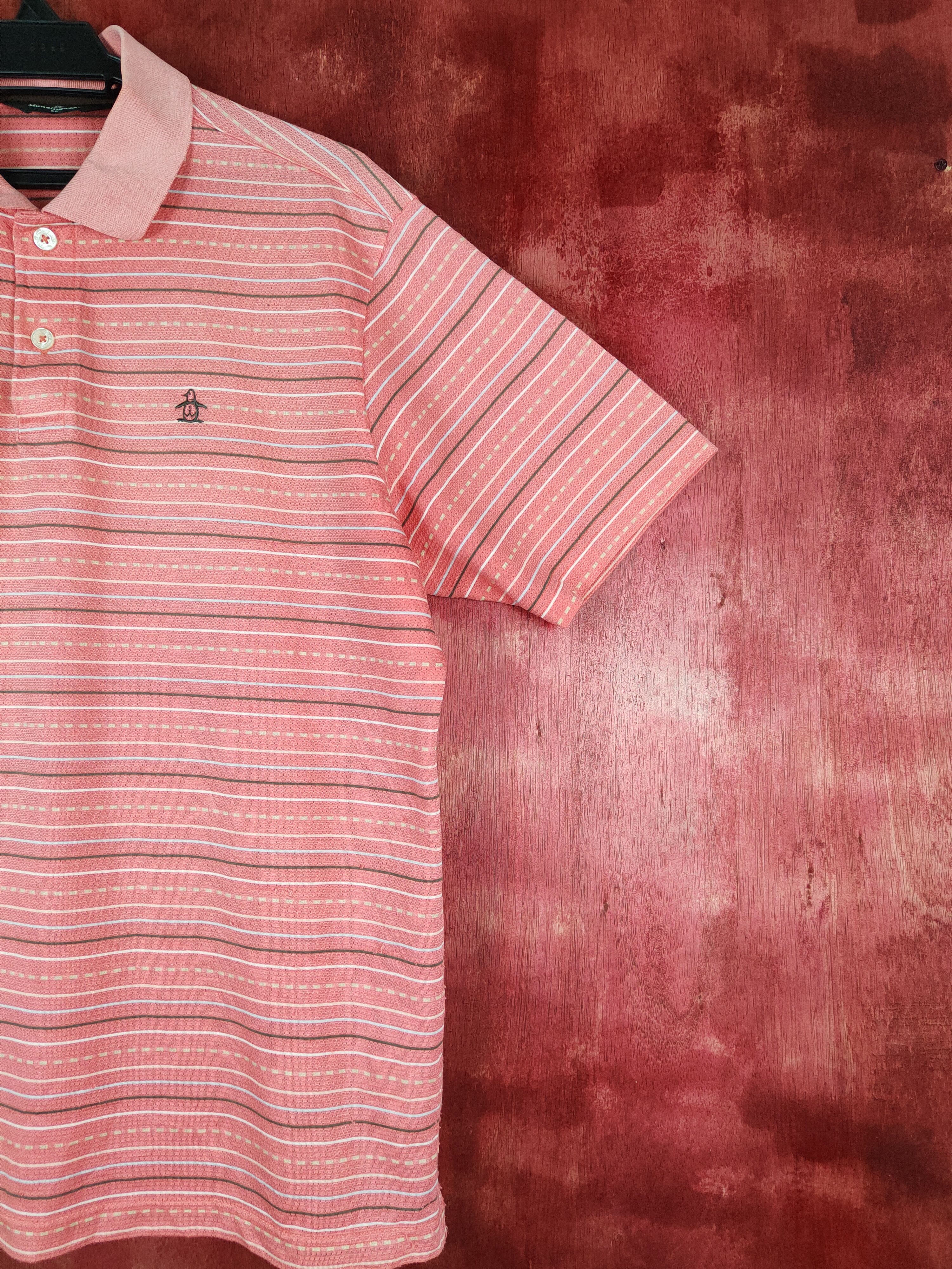 Vintage Munsingwear Peach Stripe Polos #S655 Size US L / EU 52-54 / 3 - 6 Thumbnail