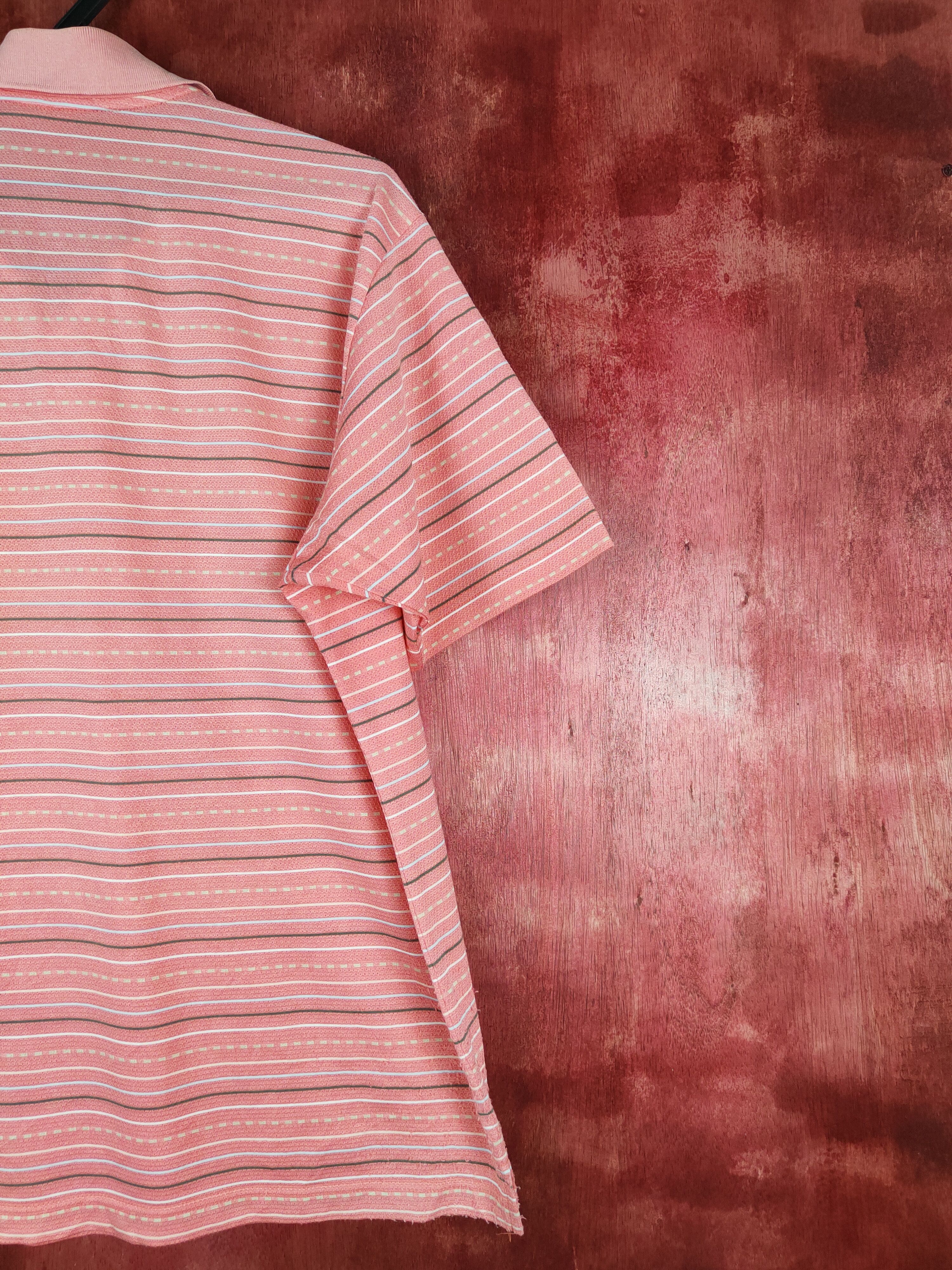 Vintage Munsingwear Peach Stripe Polos #S655 Size US L / EU 52-54 / 3 - 10 Thumbnail