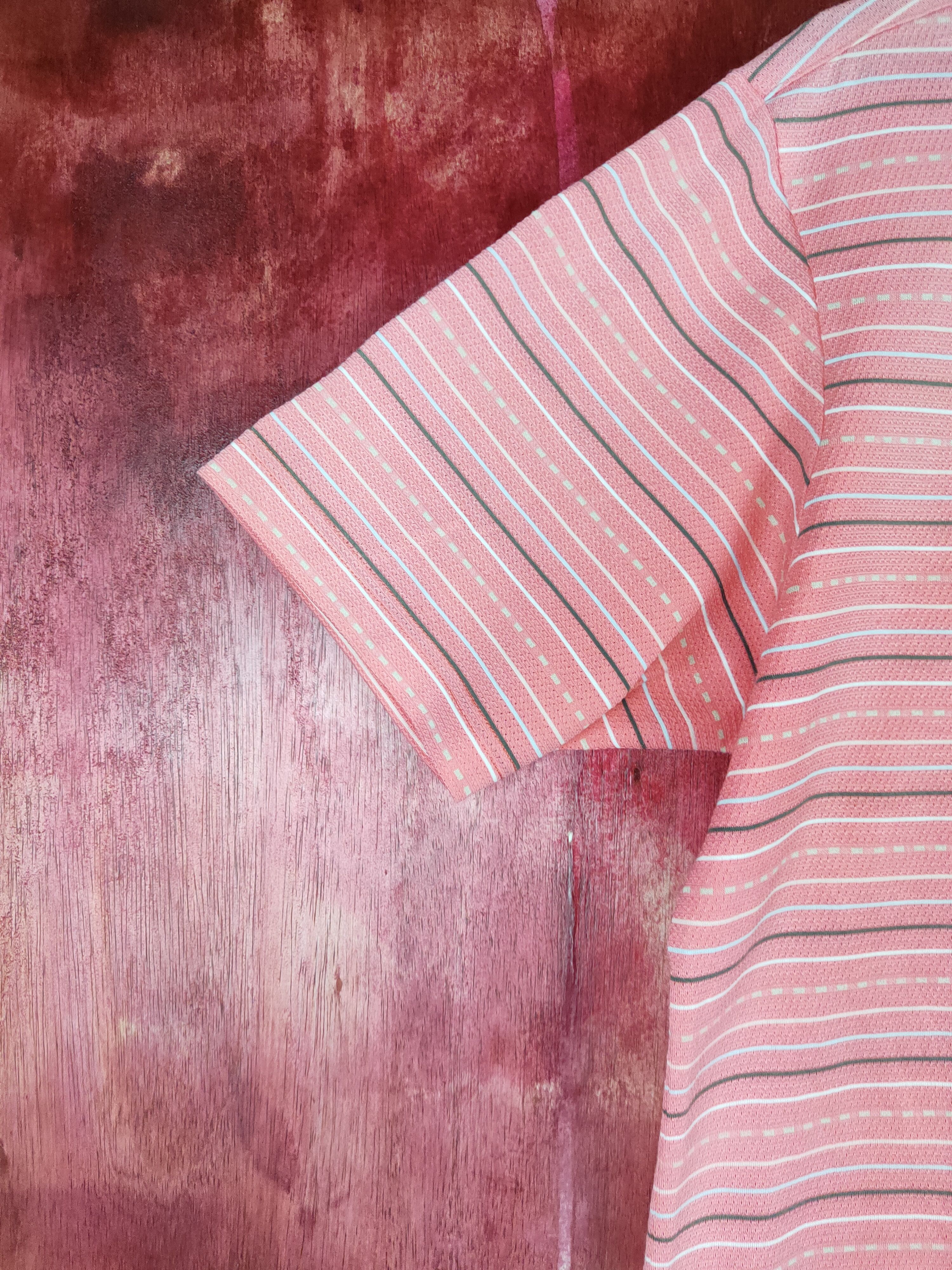 Vintage Munsingwear Peach Stripe Polos #S655 Size US L / EU 52-54 / 3 - 5 Thumbnail