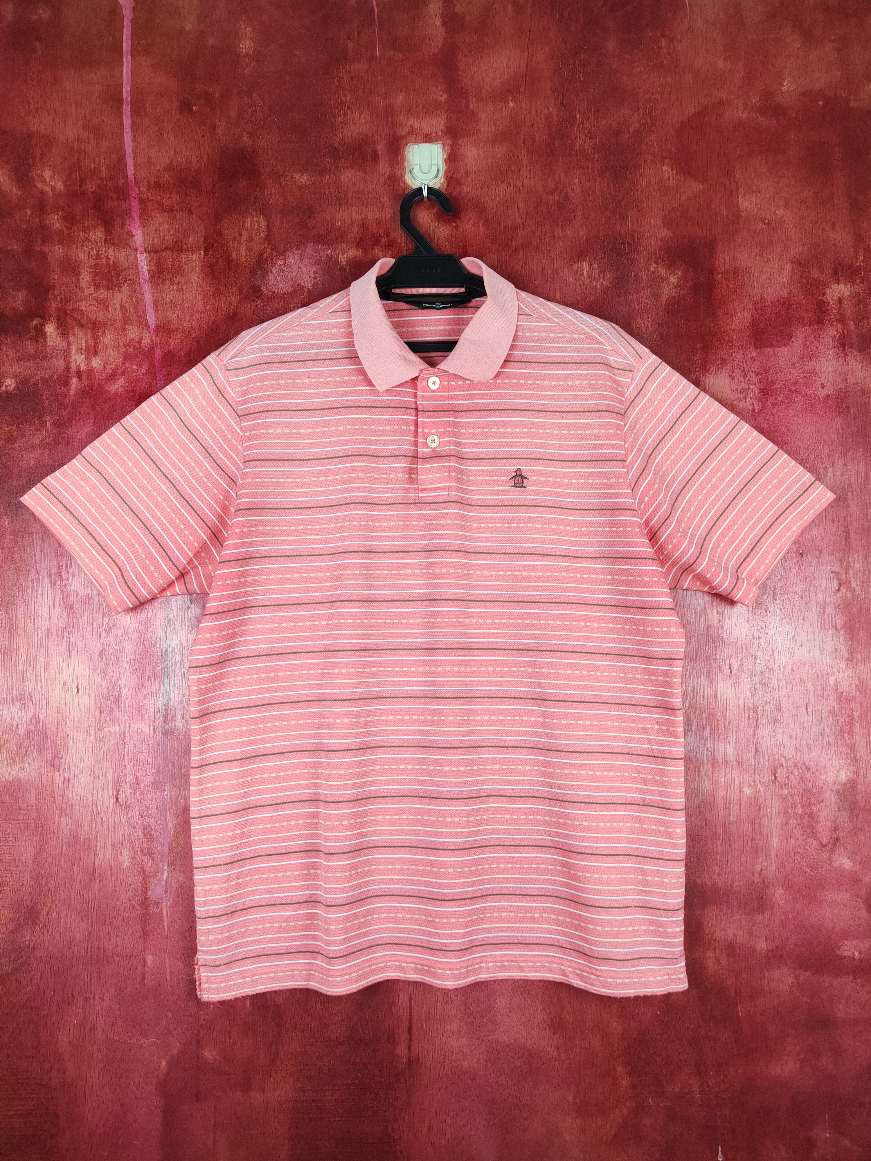Vintage Munsingwear Peach Stripe Polos #S655 Size US L / EU 52-54 / 3 - 1 Thumbnail