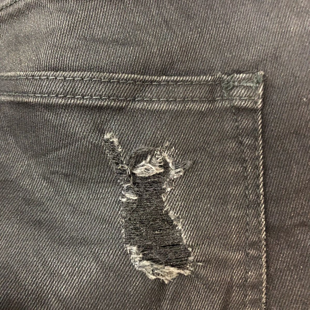 H&M H&M Black Disstressed Denim Jeans Pants #c1244 Size US 33 - 15 Thumbnail