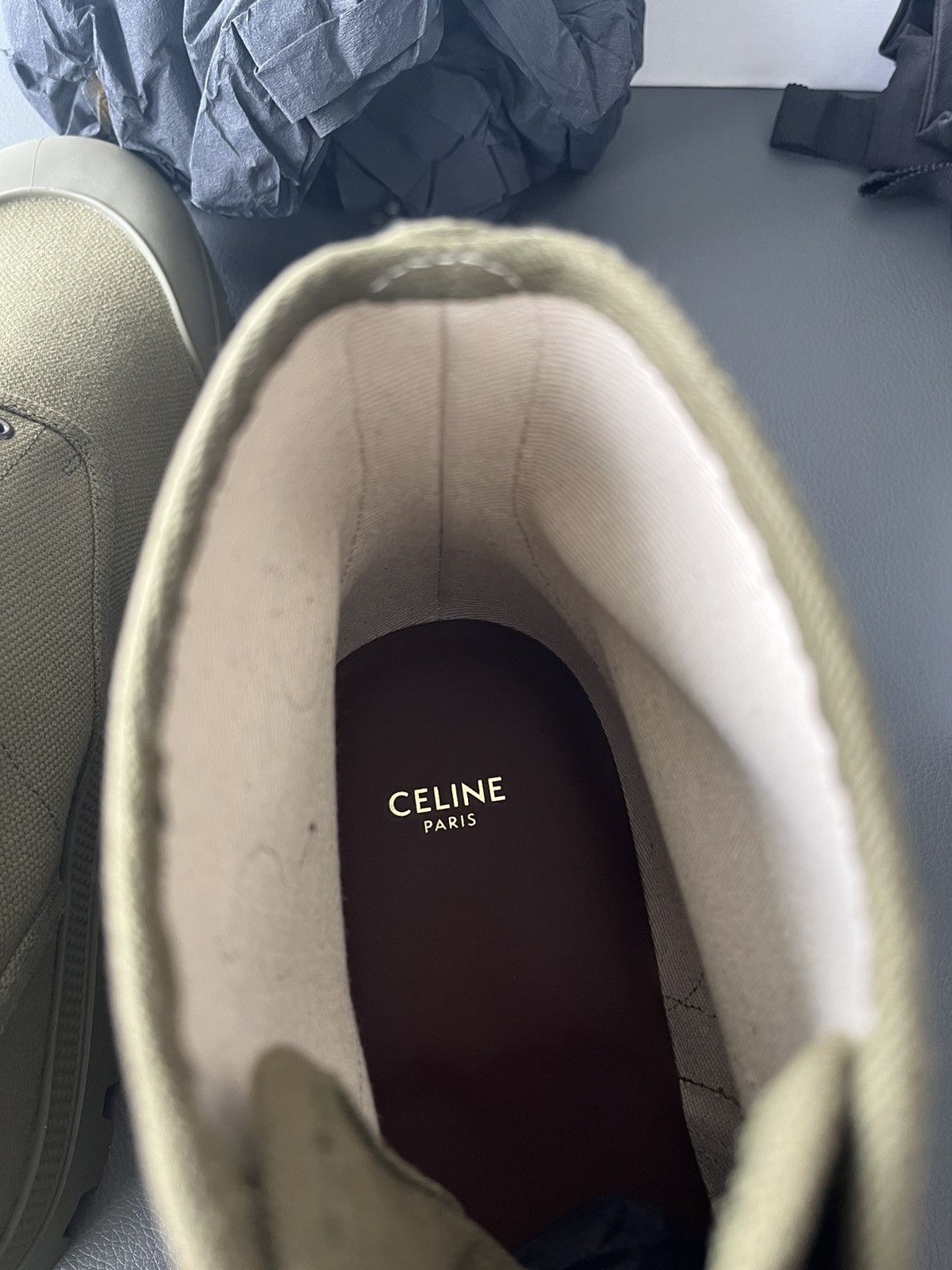 Celine × Hedi Slimane Super Runway Celine Hedi Army Combat Boots Brand New Size US 12 / EU 45 - 17 Thumbnail