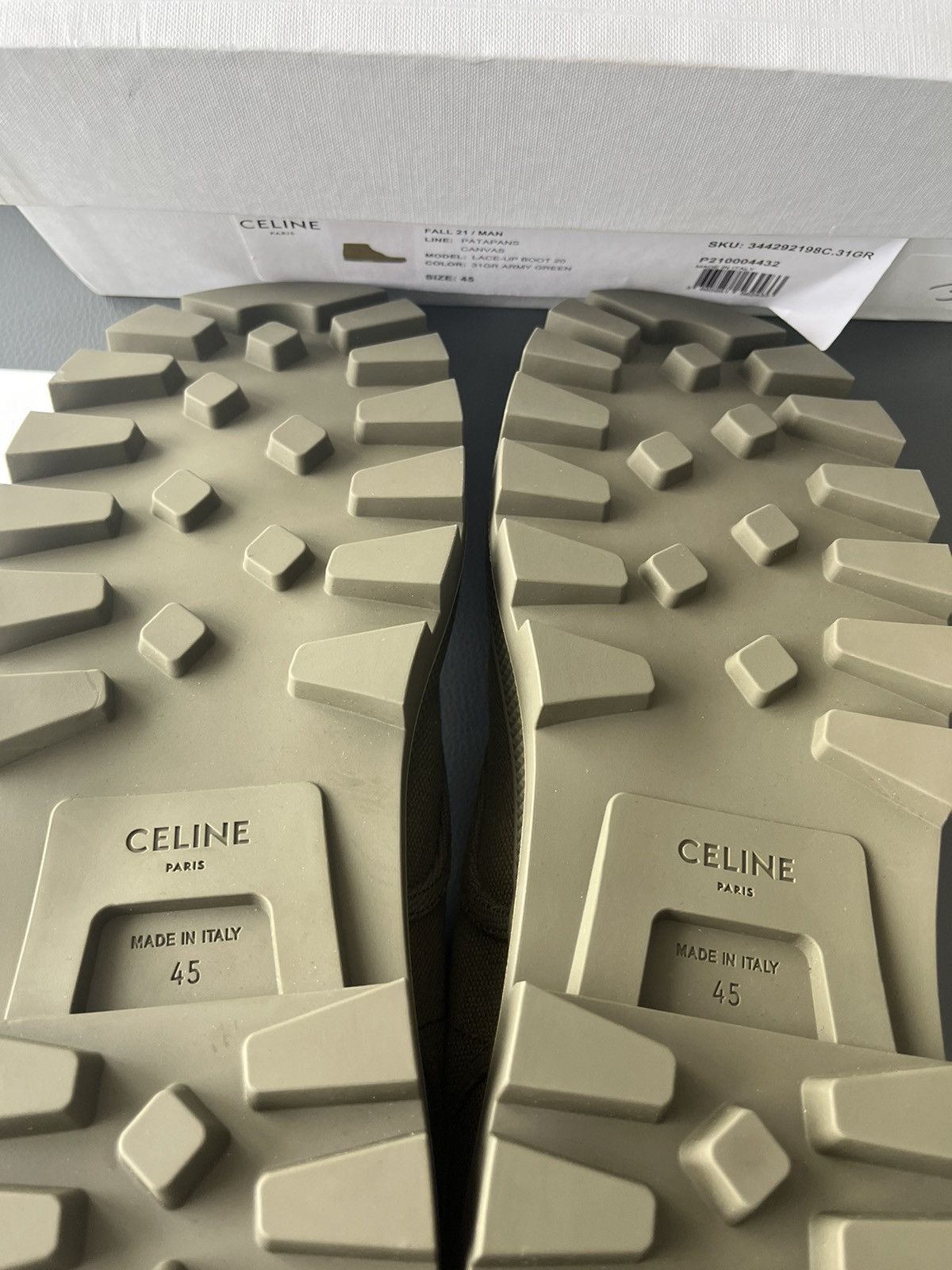 Celine × Hedi Slimane Super Runway Celine Hedi Army Combat Boots Brand New Size US 12 / EU 45 - 10 Thumbnail
