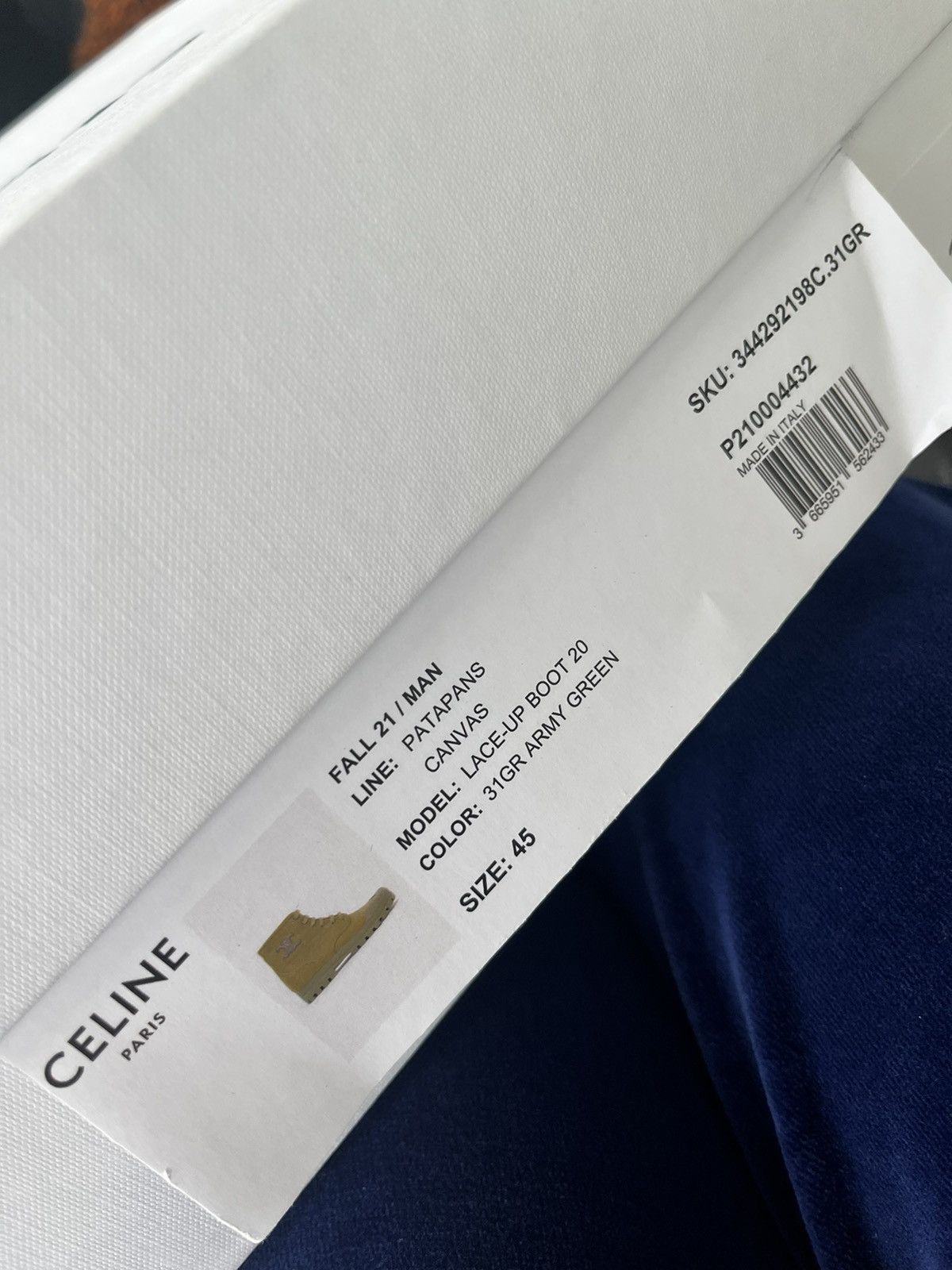 Celine × Hedi Slimane Super Runway Celine Hedi Army Combat Boots Brand New Size US 12 / EU 45 - 20 Thumbnail
