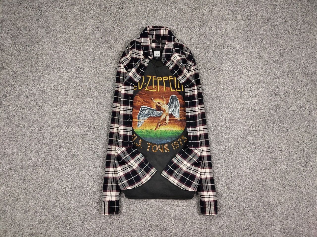 Flannel Vintage Flannel Shirt Travis Scott Style Size US S / EU 44-46 / 1 - 1 Thumbnail