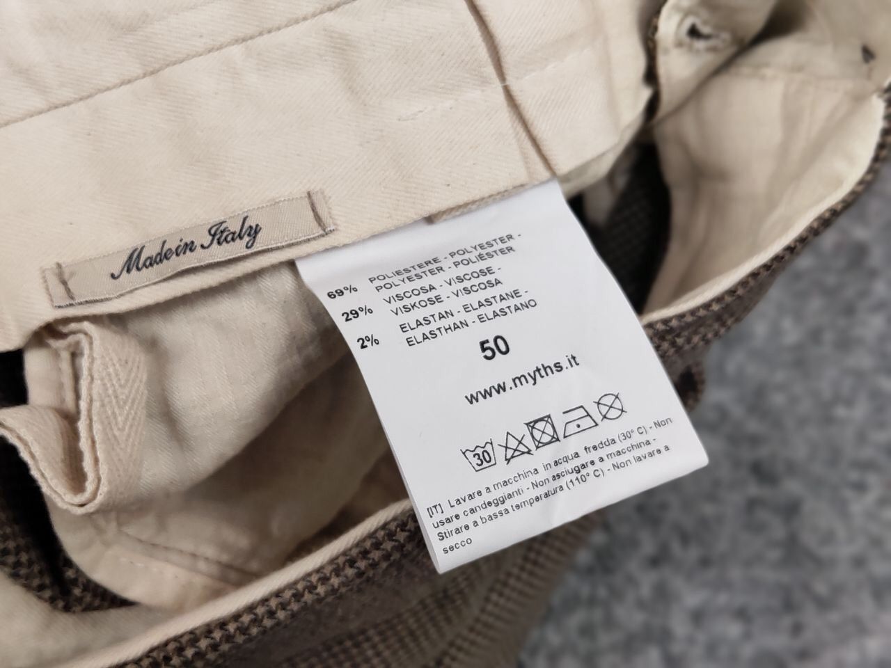 Other Myths Classic premium men's Trousers with Pattern Pants Size US 34 / EU 50 - 21 Thumbnail