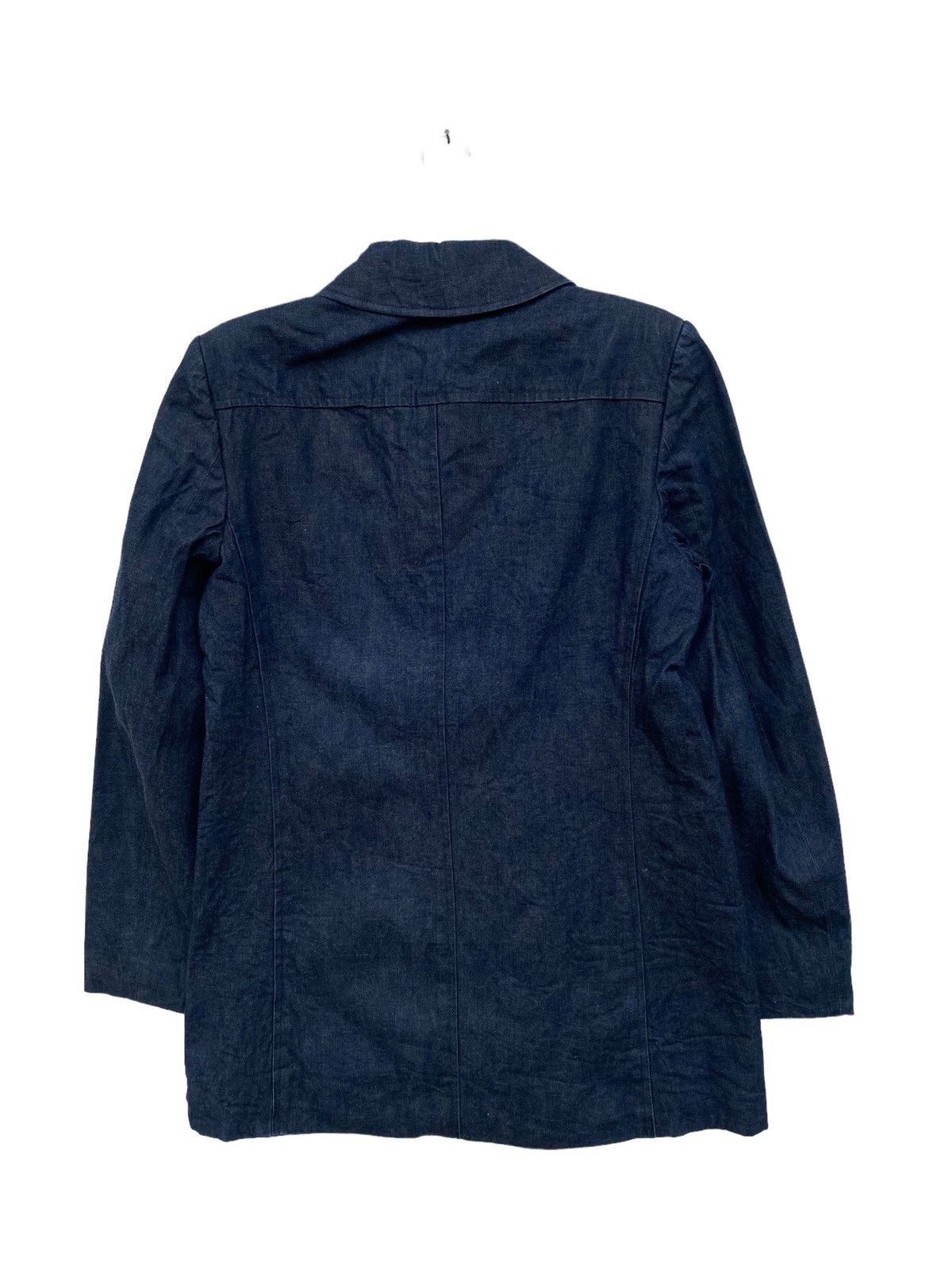 Christophe Lemaire Lemaire Indigo Denim Jacket French Designer Outerwear Size US M / EU 48-50 / 2 - 2 Thumbnail