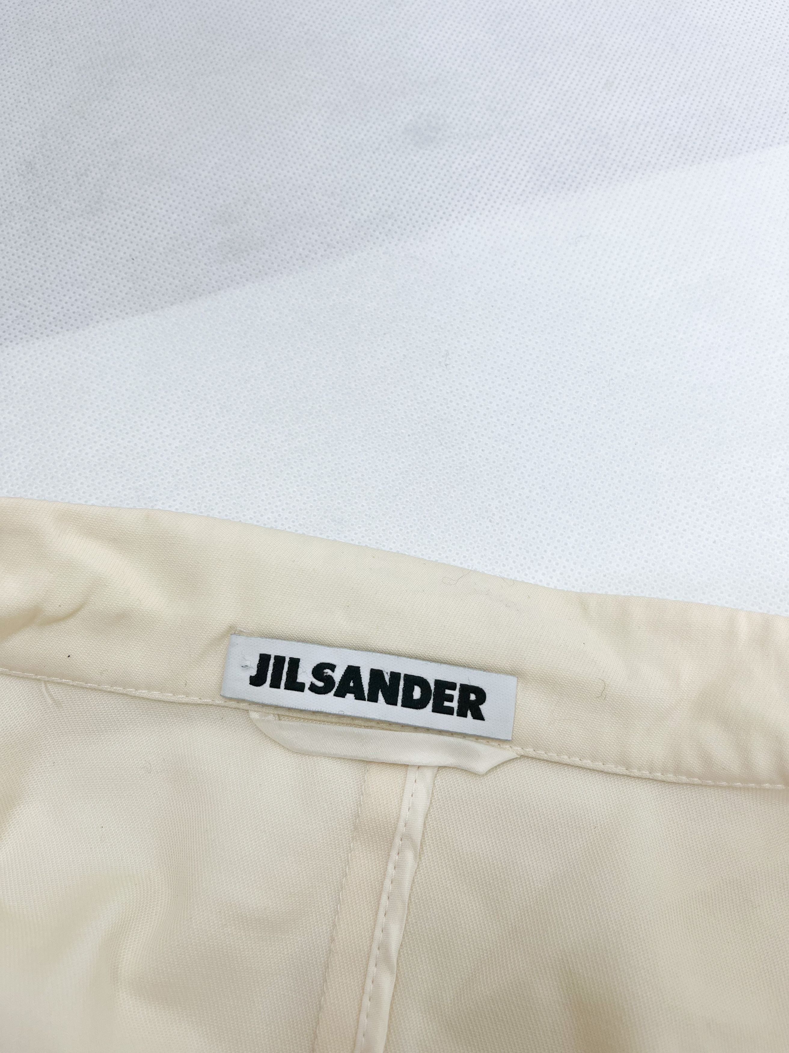 Jil Sander Jil Sander cream wool jacket blazer Size M / US 6-8 / IT 42-44 - 3 Thumbnail
