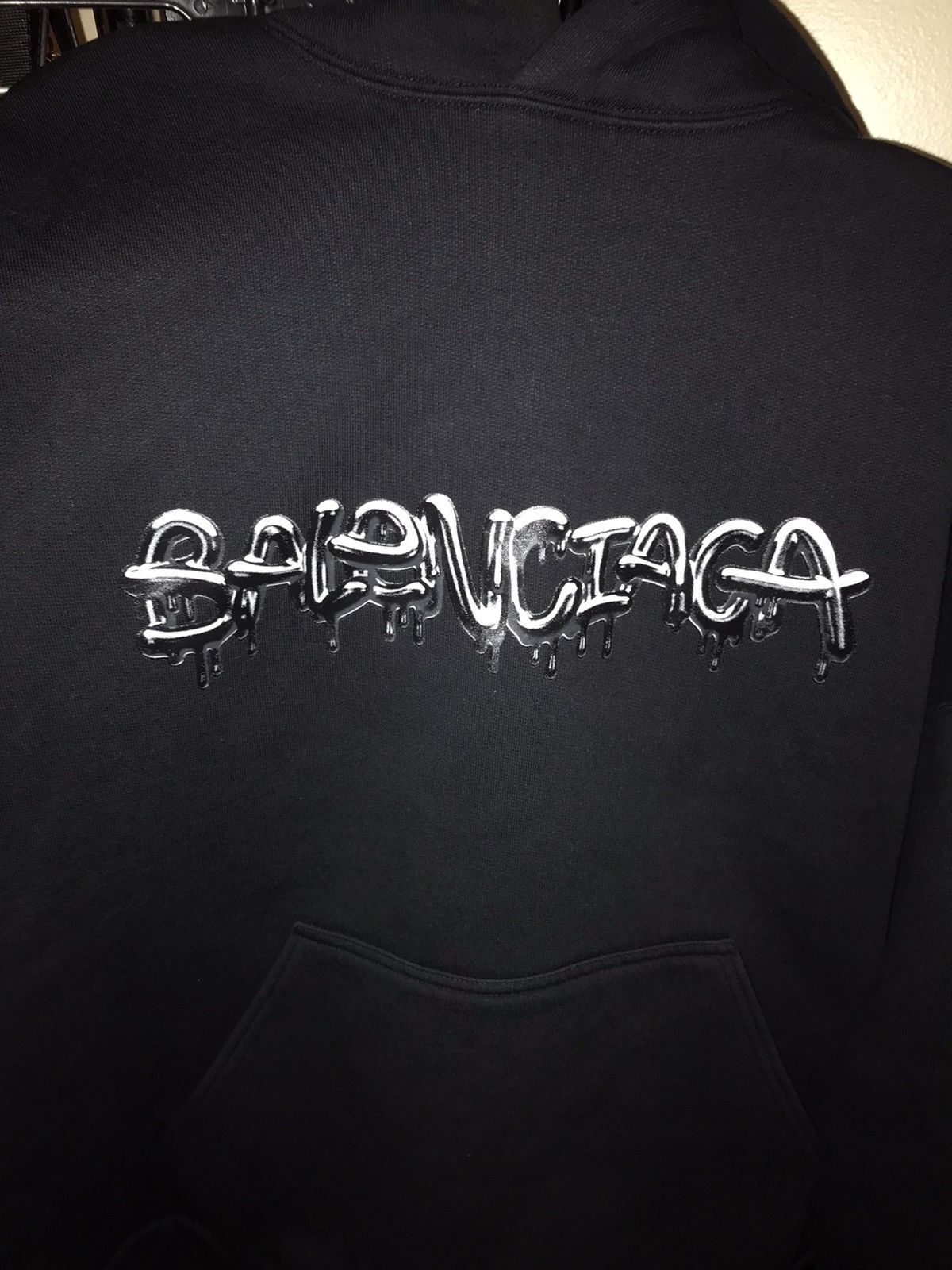 Balenciaga Balenciaga slime logo wide fit hoodie | Grailed