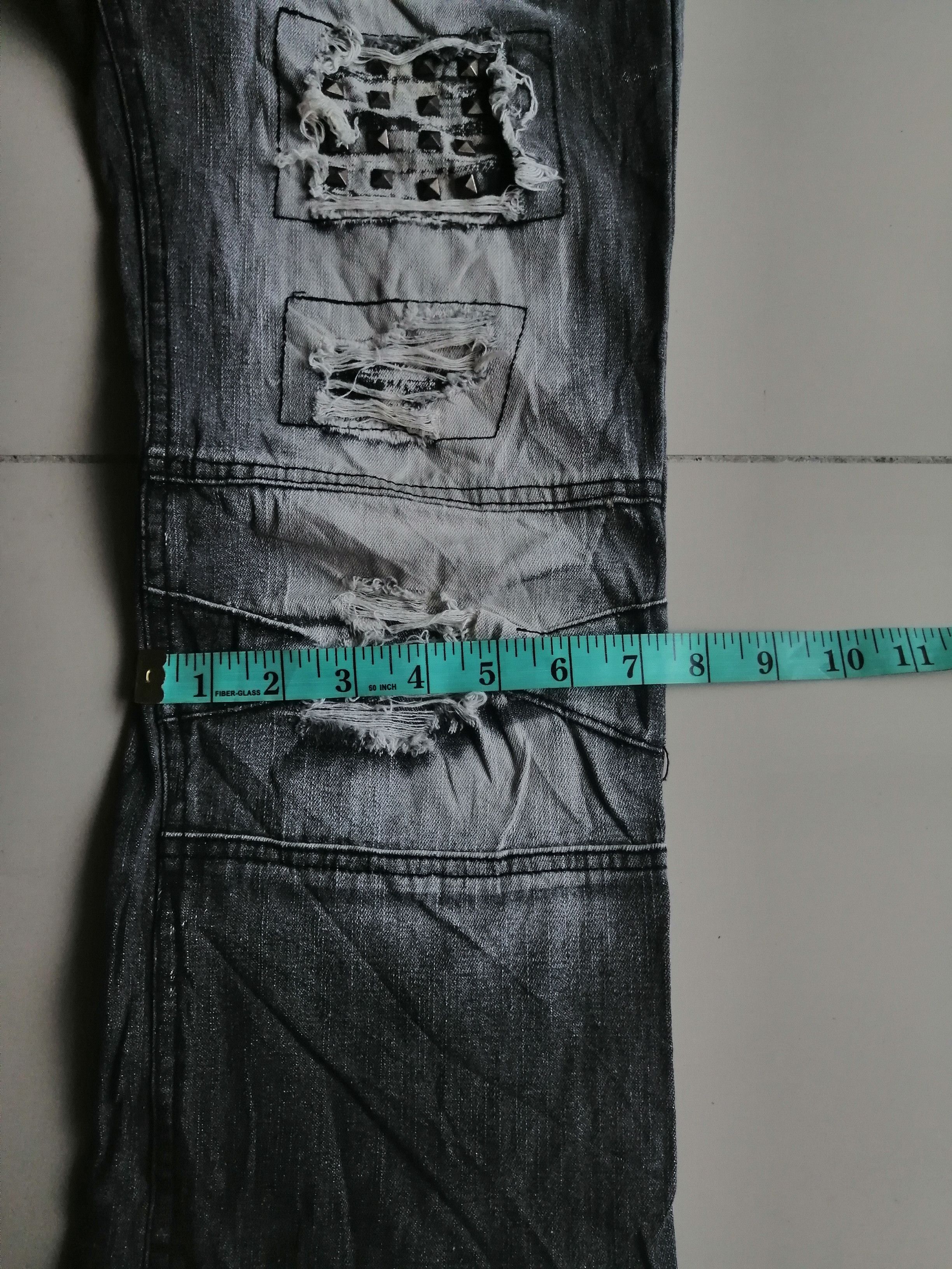 Japanese Brand LOWBOX Distressed denim Size US 31 - 21 Thumbnail
