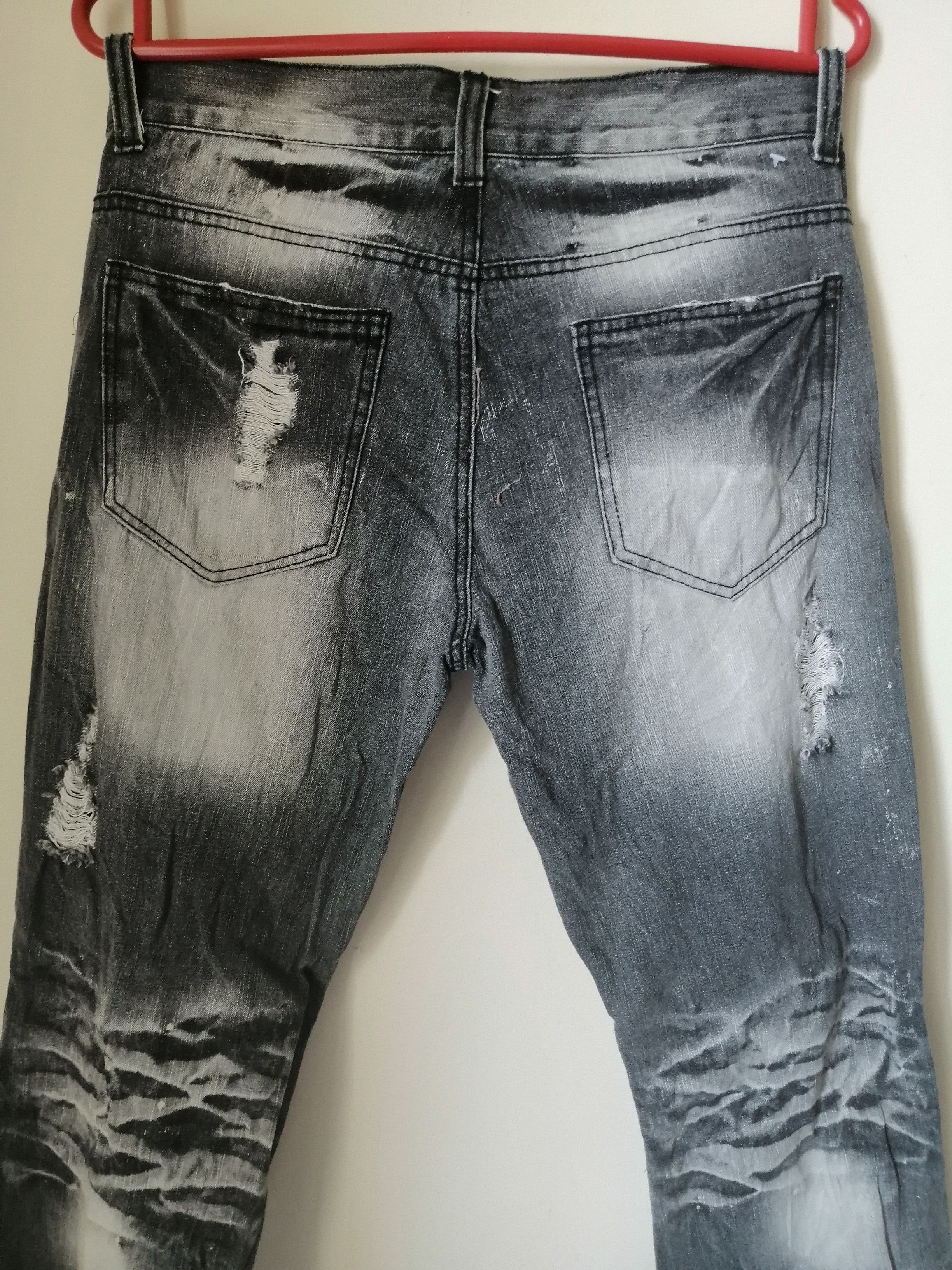 Japanese Brand LOWBOX Distressed denim Size US 31 - 7 Thumbnail