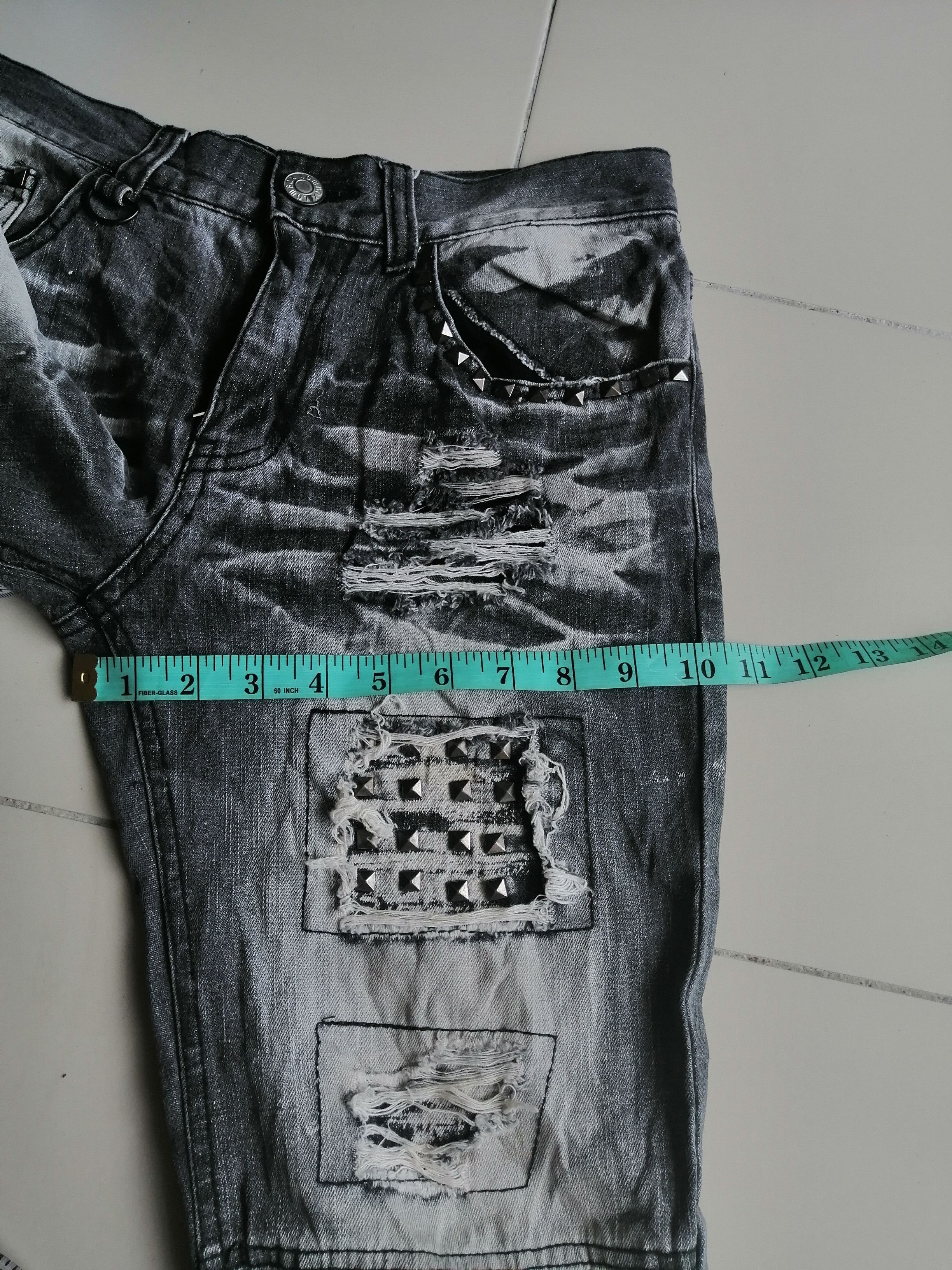 Japanese Brand LOWBOX Distressed denim Size US 31 - 22 Thumbnail