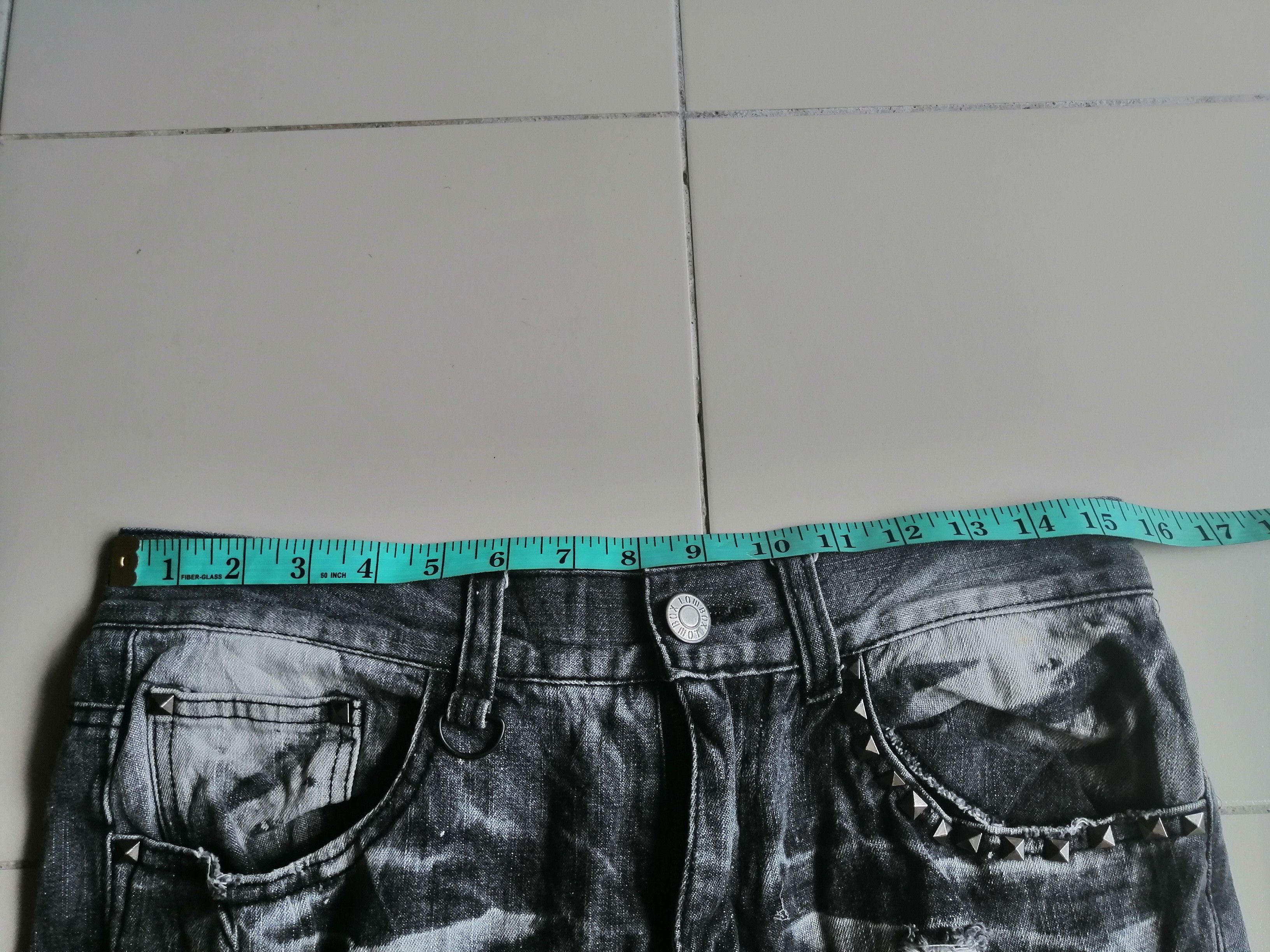 Japanese Brand LOWBOX Distressed denim Size US 31 - 24 Thumbnail