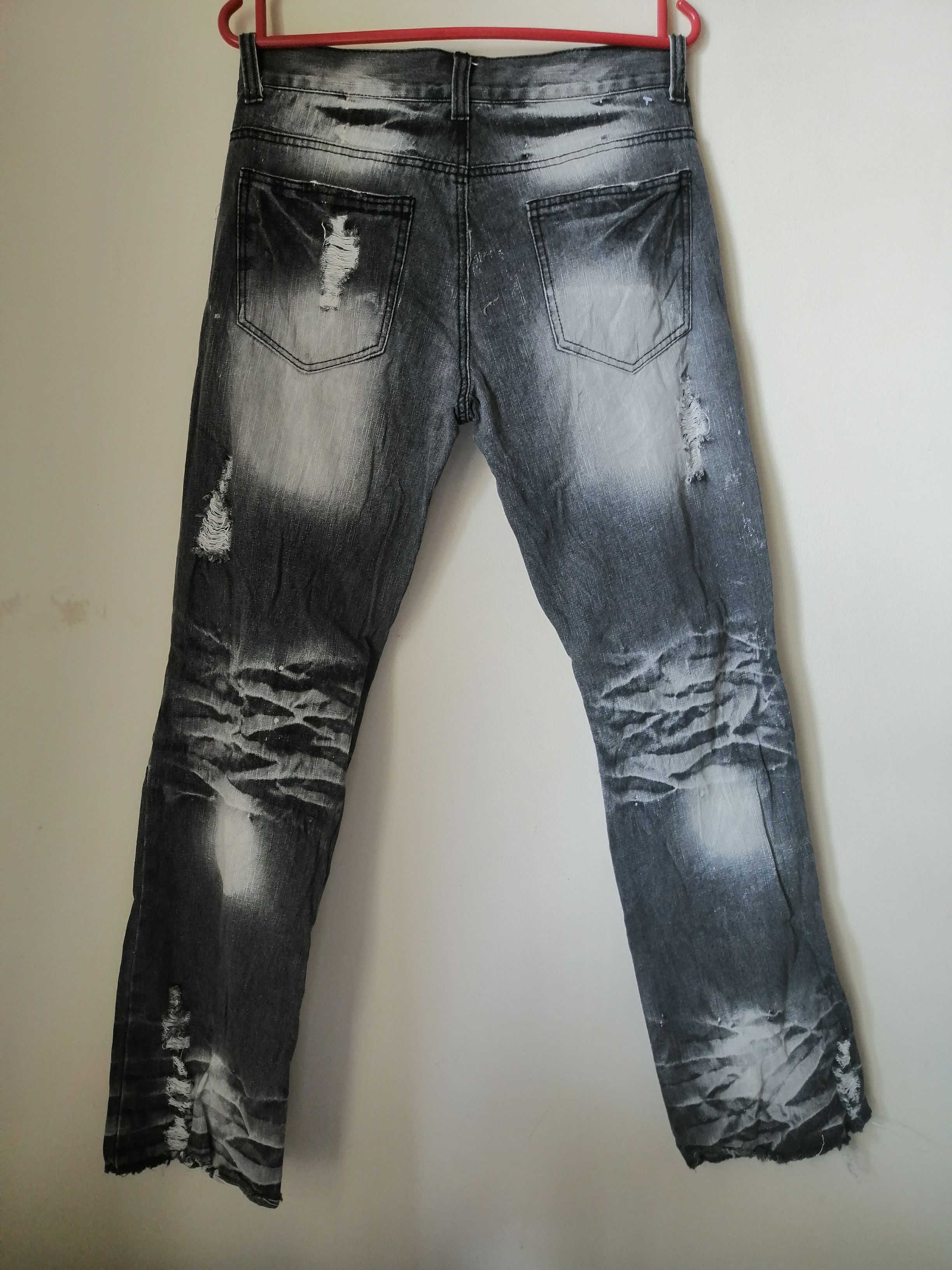 Japanese Brand LOWBOX Distressed denim Size US 31 - 2 Thumbnail