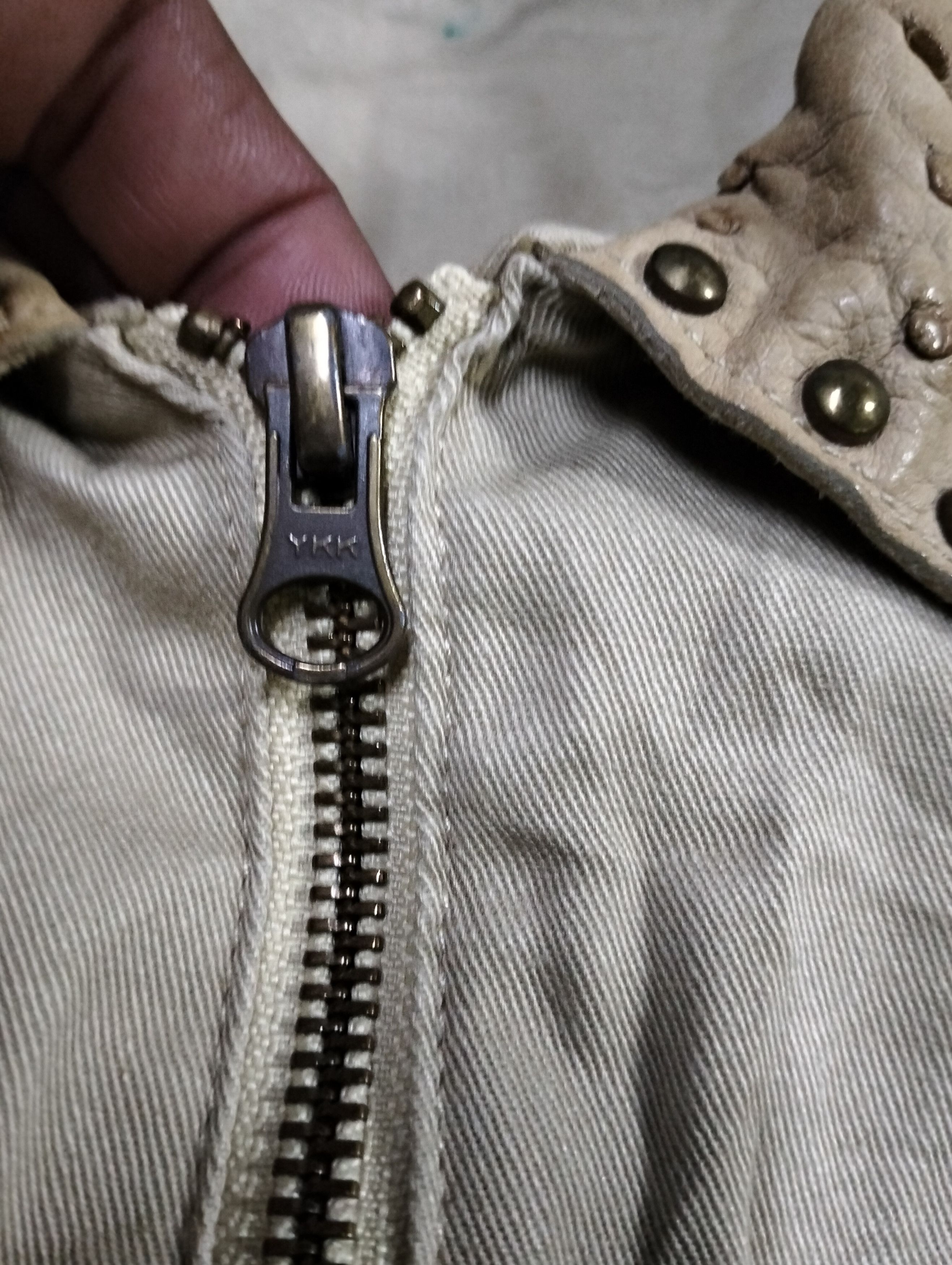 Cowboy Equipment Noyet Buckeled Cargo Jacket Leather Part Zipper Jacket Size US S / EU 44-46 / 1 - 16 Thumbnail