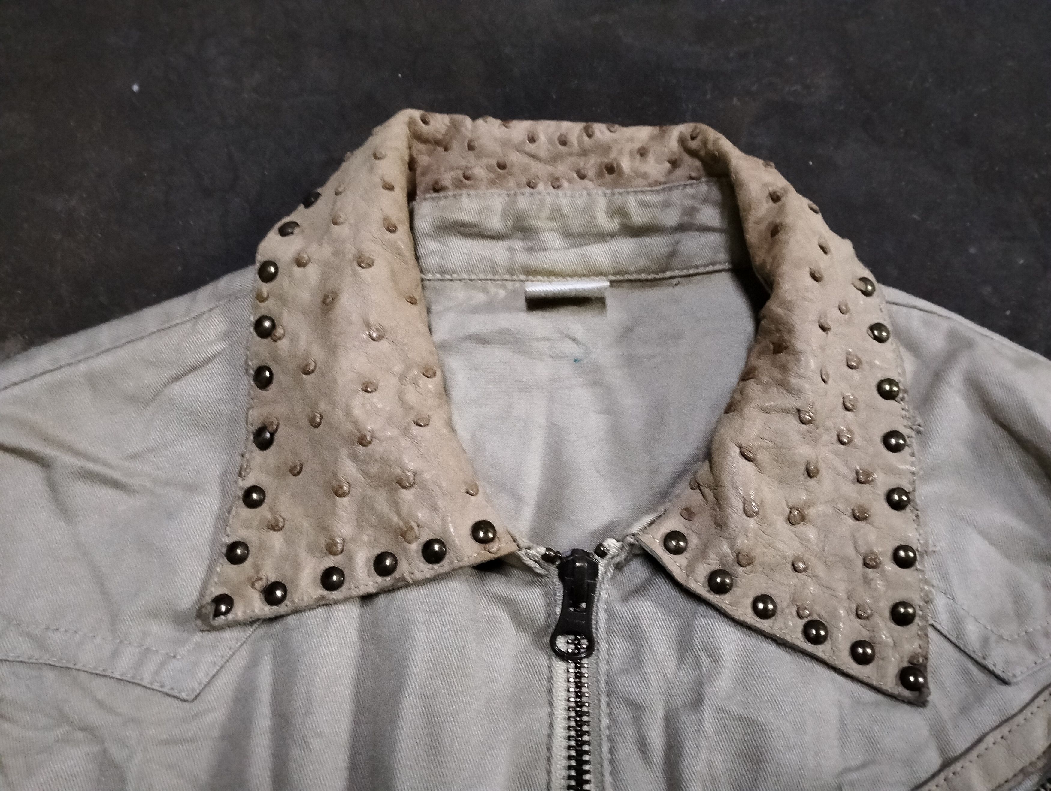 Cowboy Equipment Noyet Buckeled Cargo Jacket Leather Part Zipper Jacket Size US S / EU 44-46 / 1 - 17 Thumbnail
